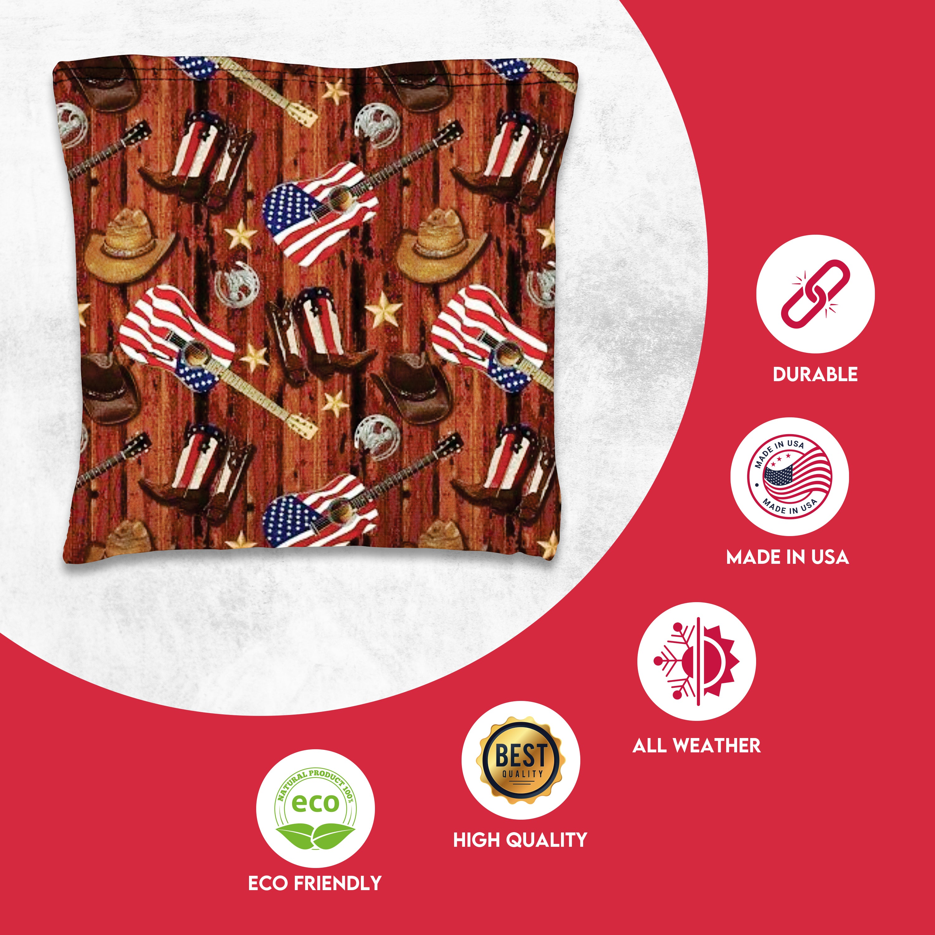 Cowboy Boots Cornhole Bags