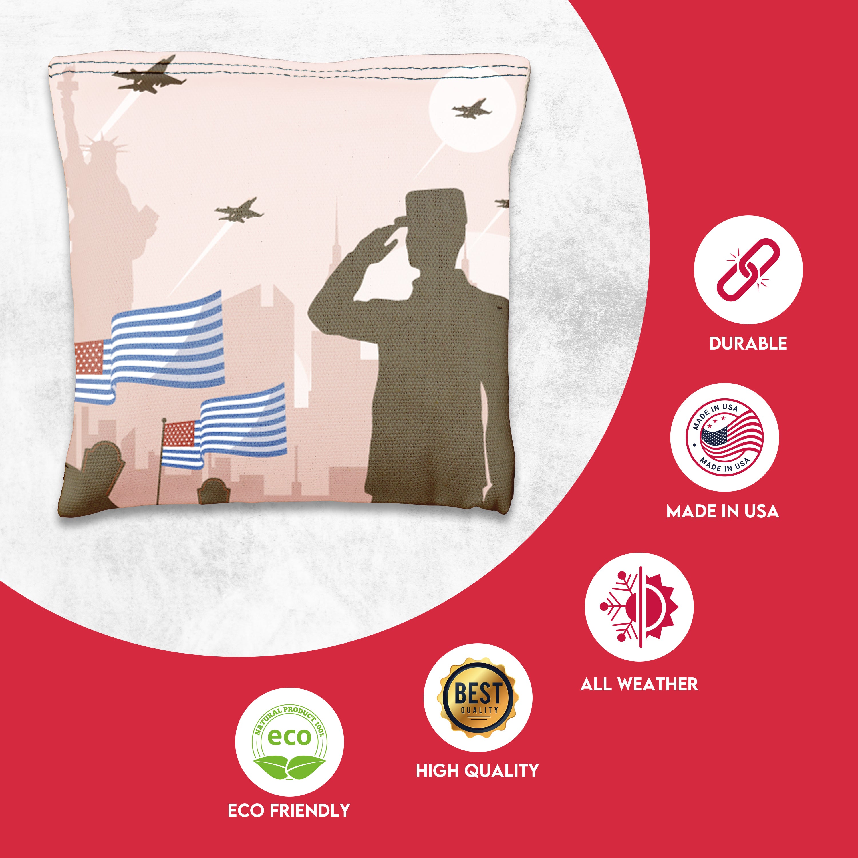 Soldier Salute Cornhole Bags