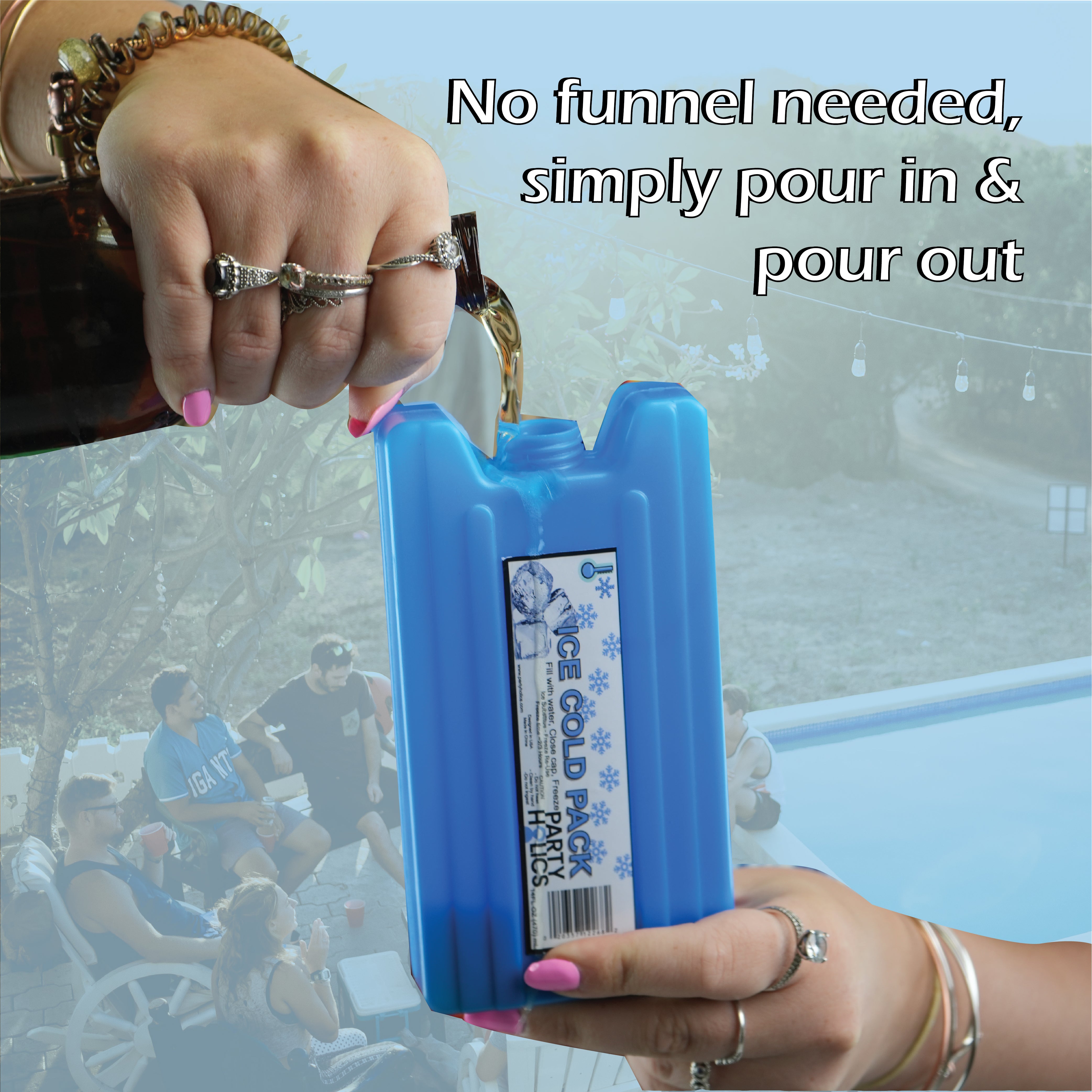 Hidden Drinking Ice Pack Flask