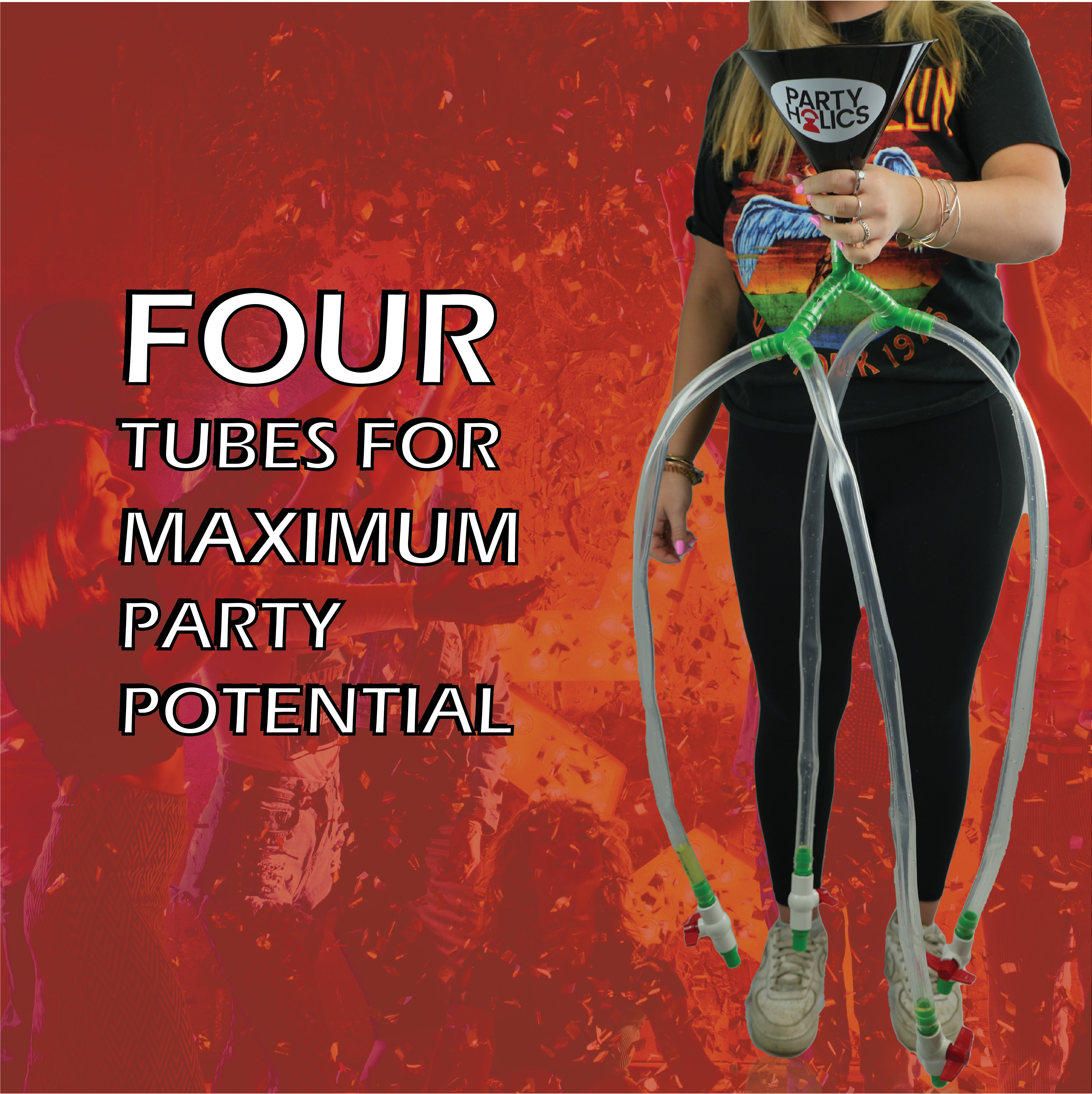 Quad Funnel Drinking Accessory