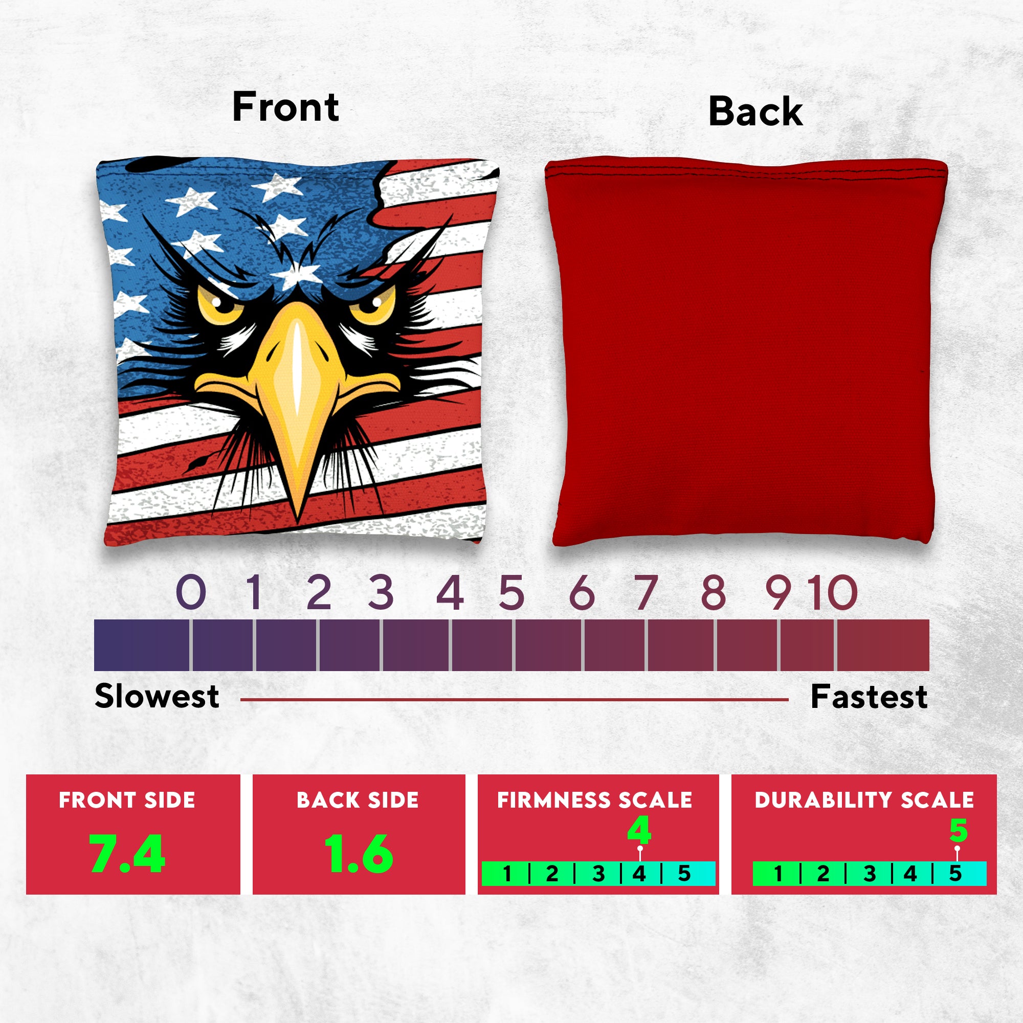 Eagle in Flag Cornhole Bags