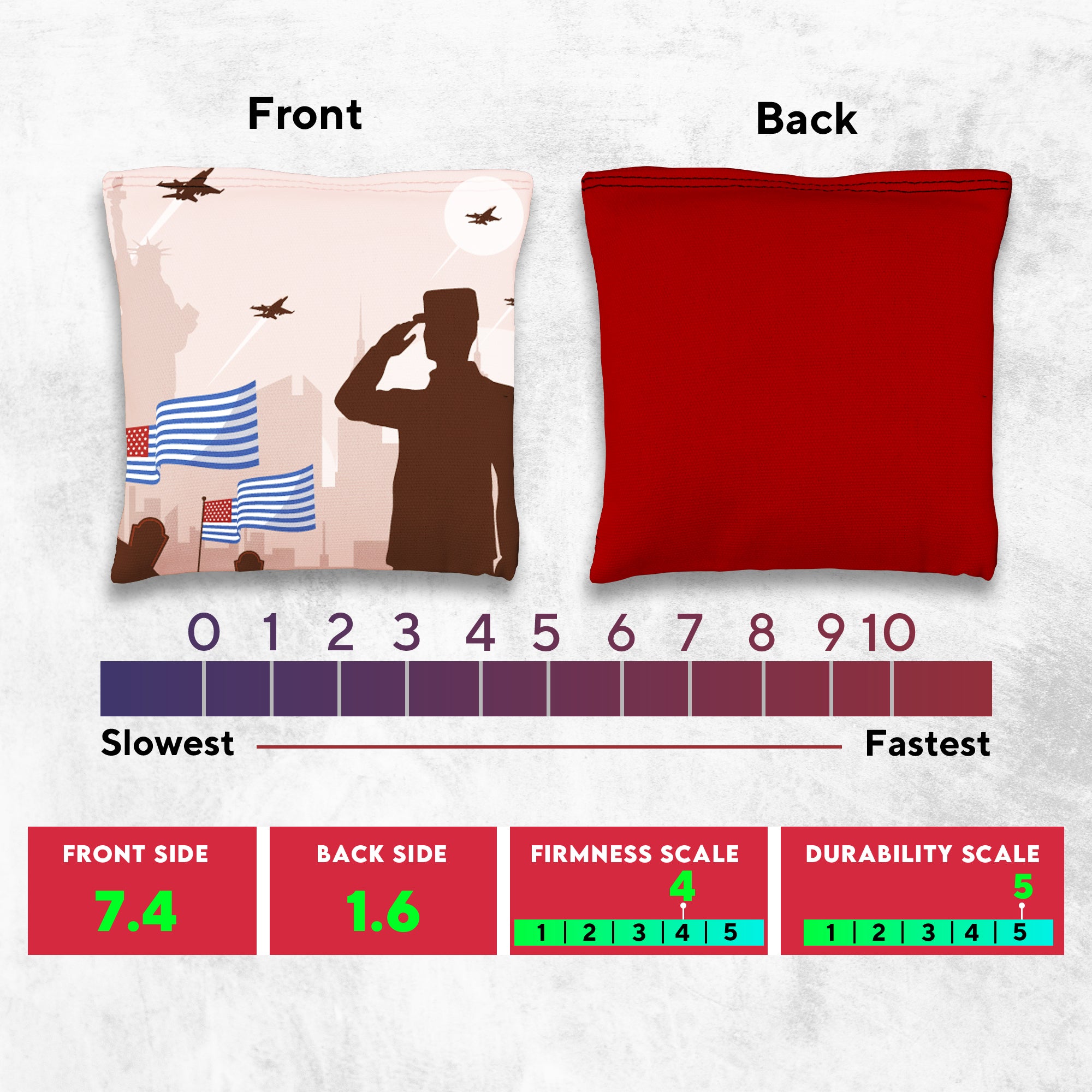 Soldier Salute Cornhole Bags