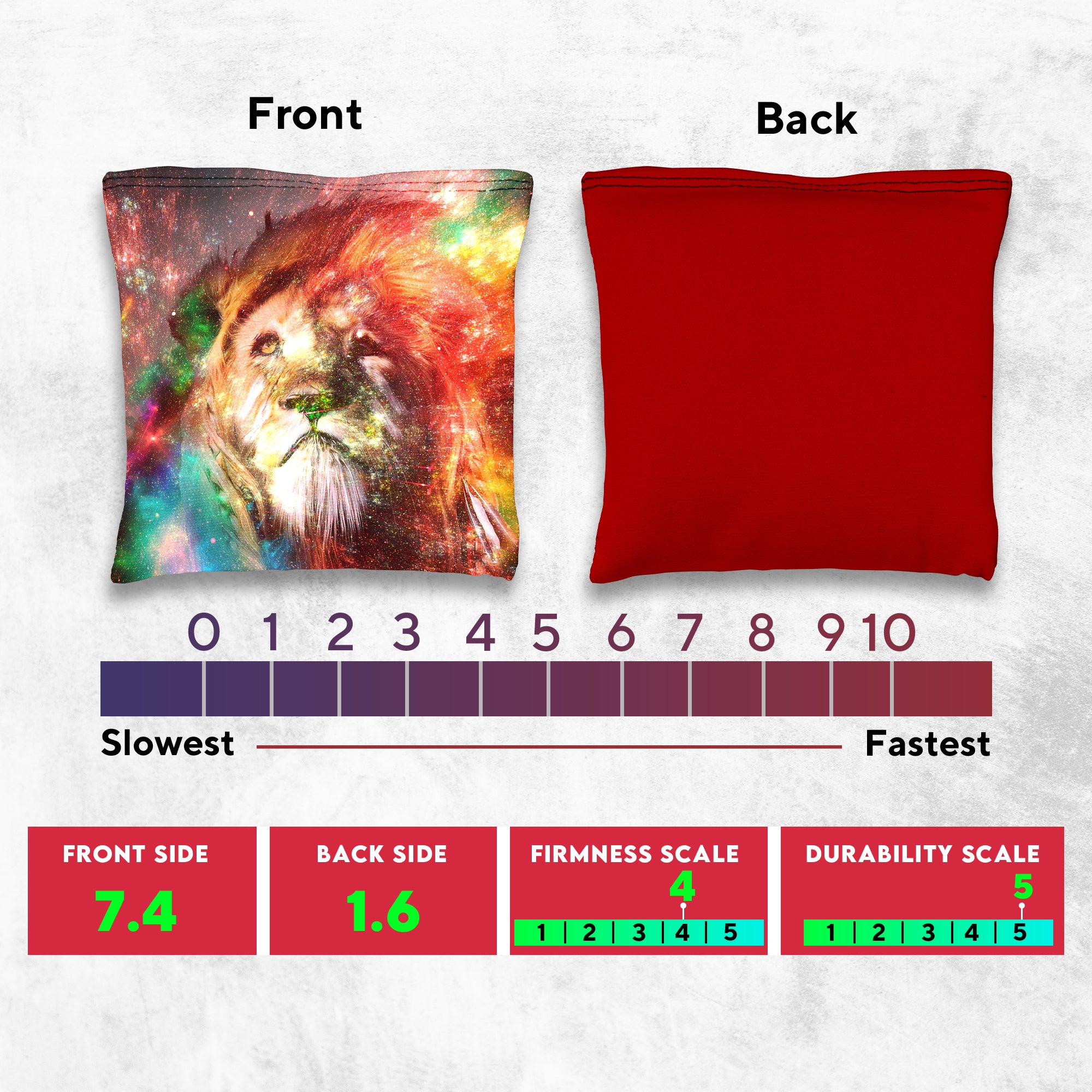 Colored Lion Cornhole Bags