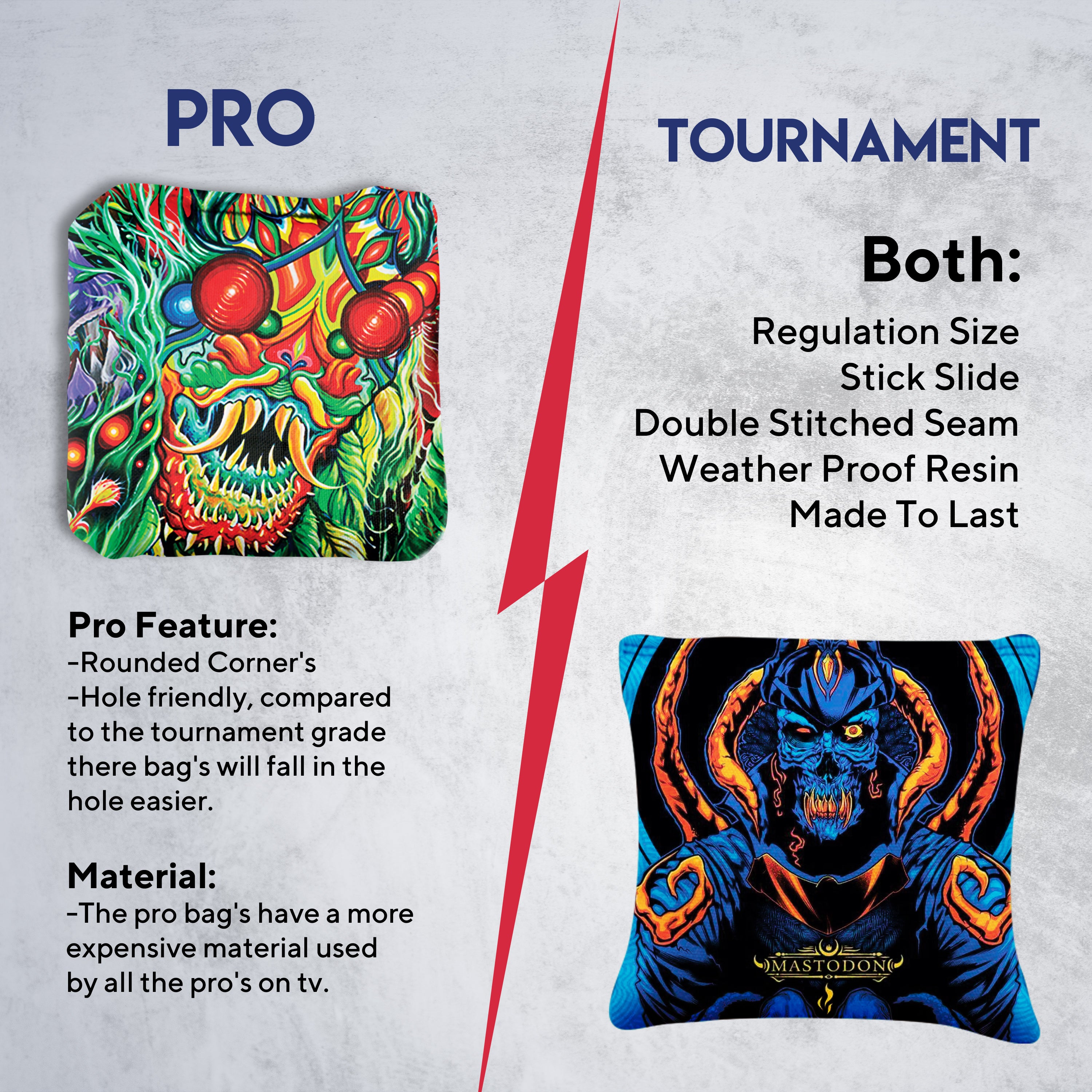 Colorful Skull Cornhole Bags - Set of 8