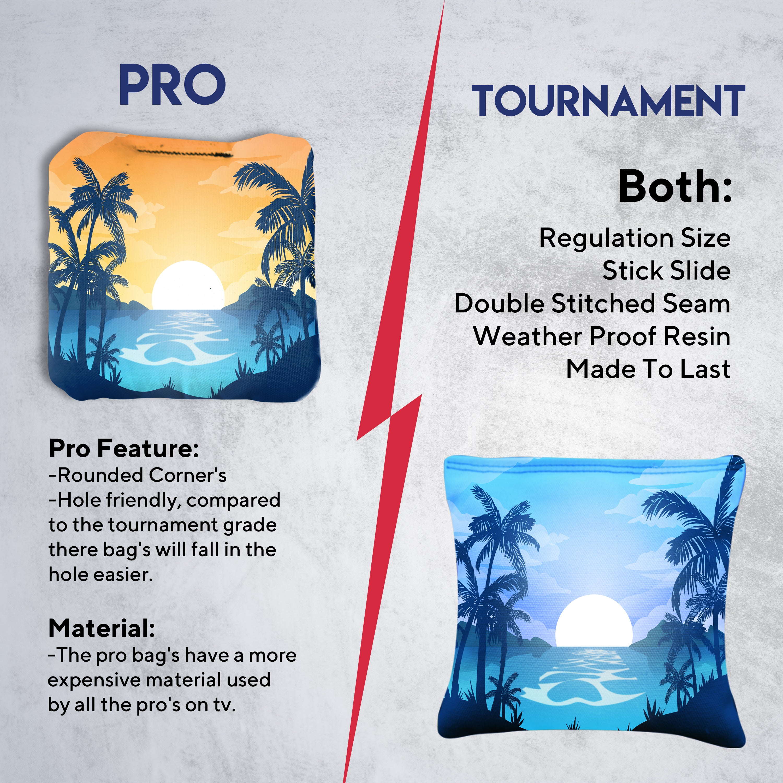 River Palms Cornhole Bags - Set of 8