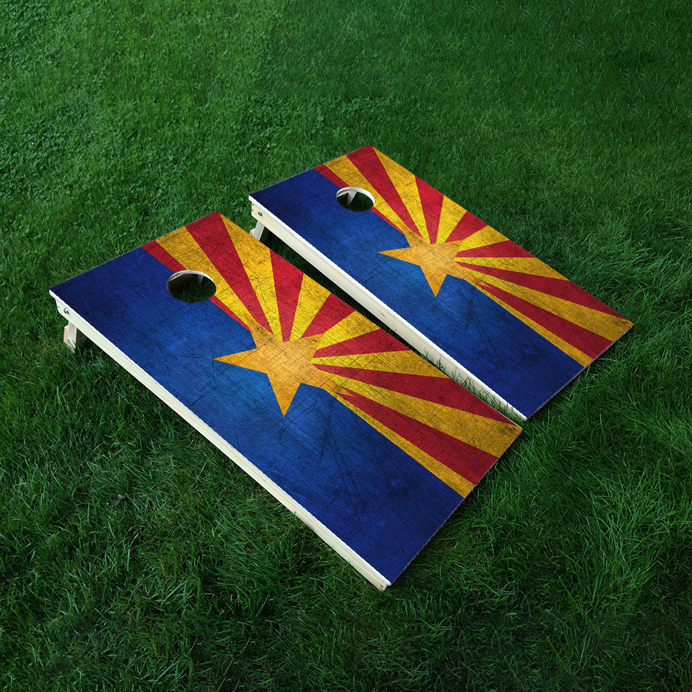 Arizona Classic State Flag Cornhole Boards Wraps (Set of 2)