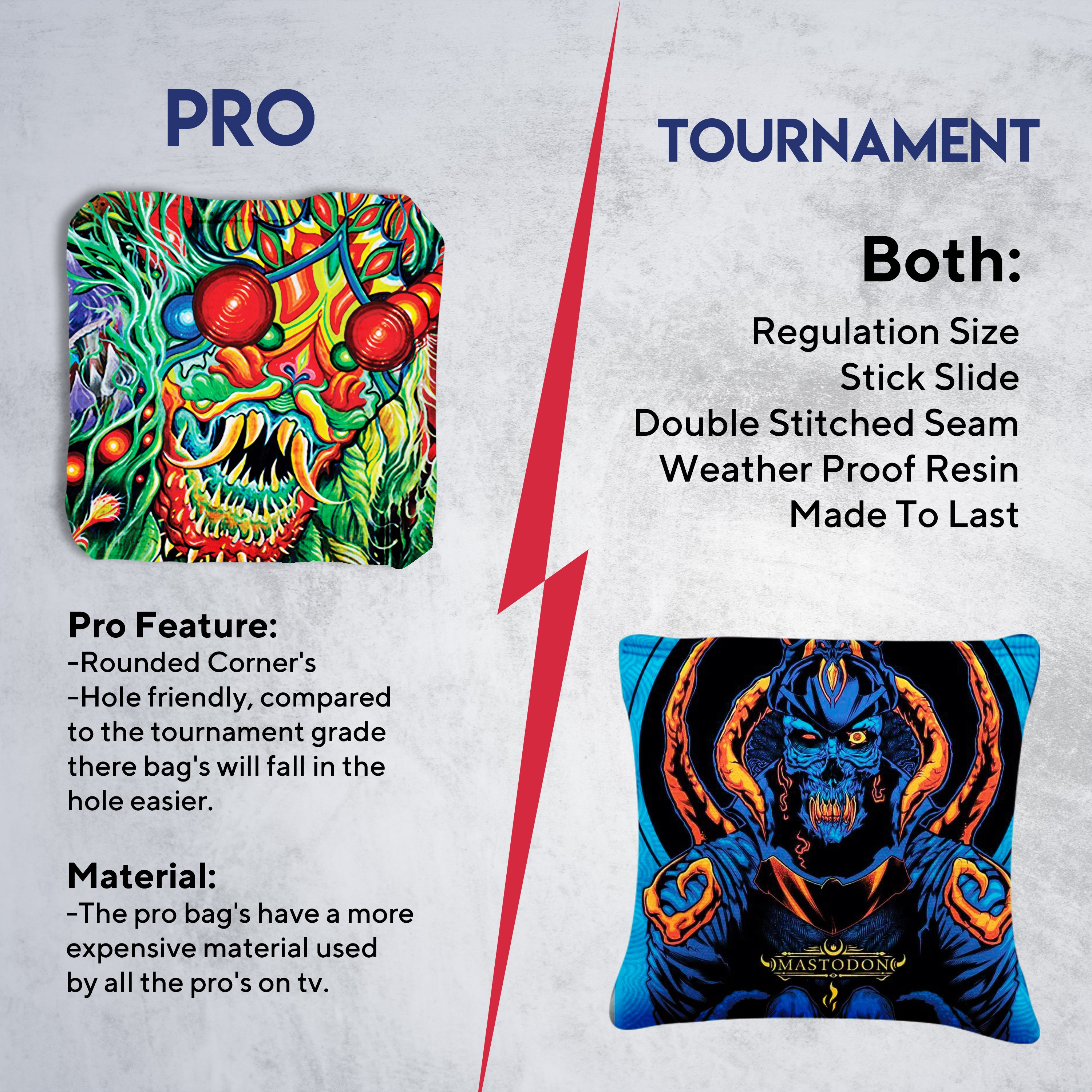 Colorful Skull Cornhole Bags