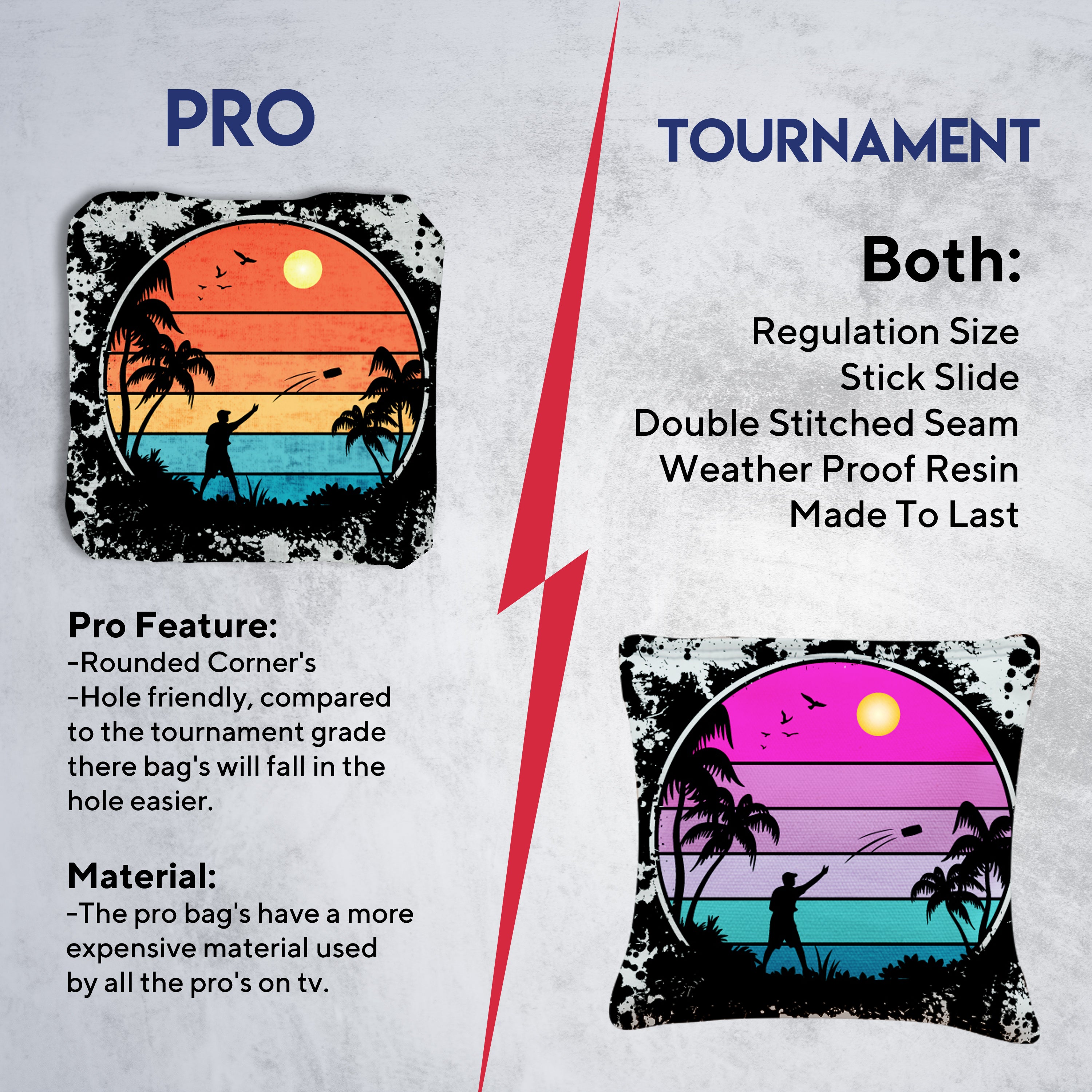 Color Thrower Cornhole Bags