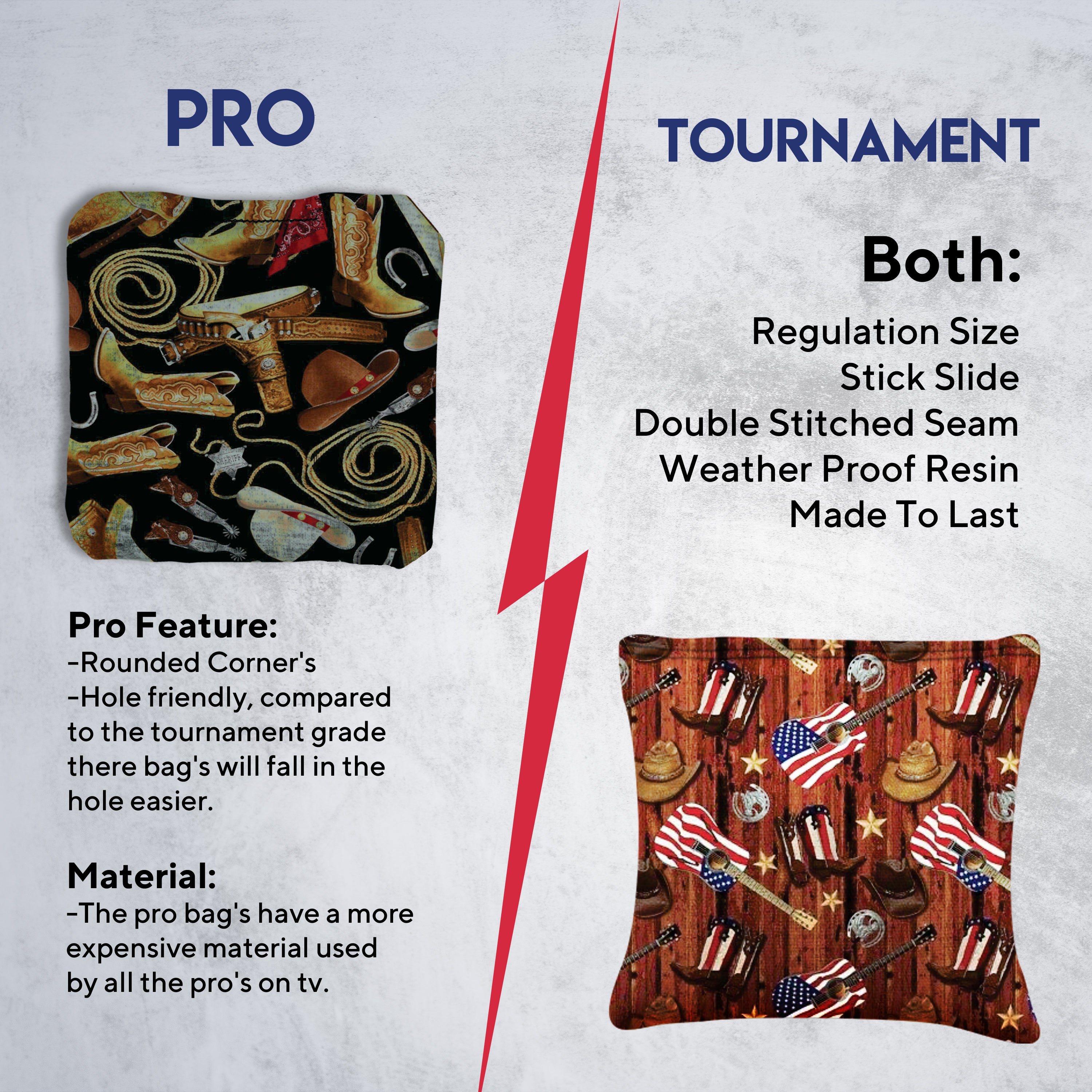 Cowboy Boots Cornhole Bags