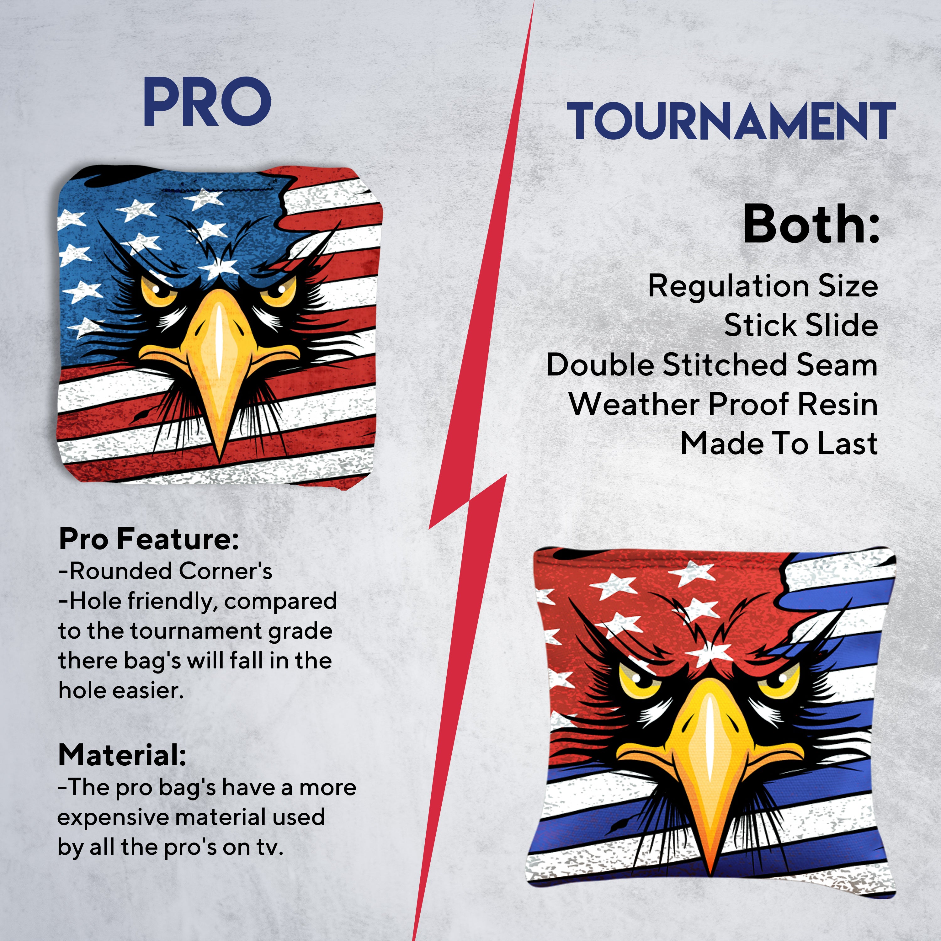 Eagle in Flag Cornhole Bags