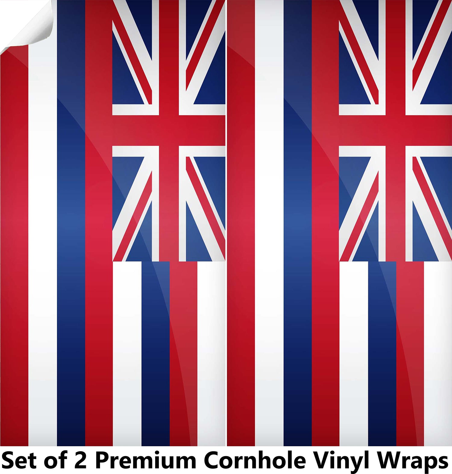 Hawaii Classic State Flag Cornhole Boards Wraps (Set of 2)