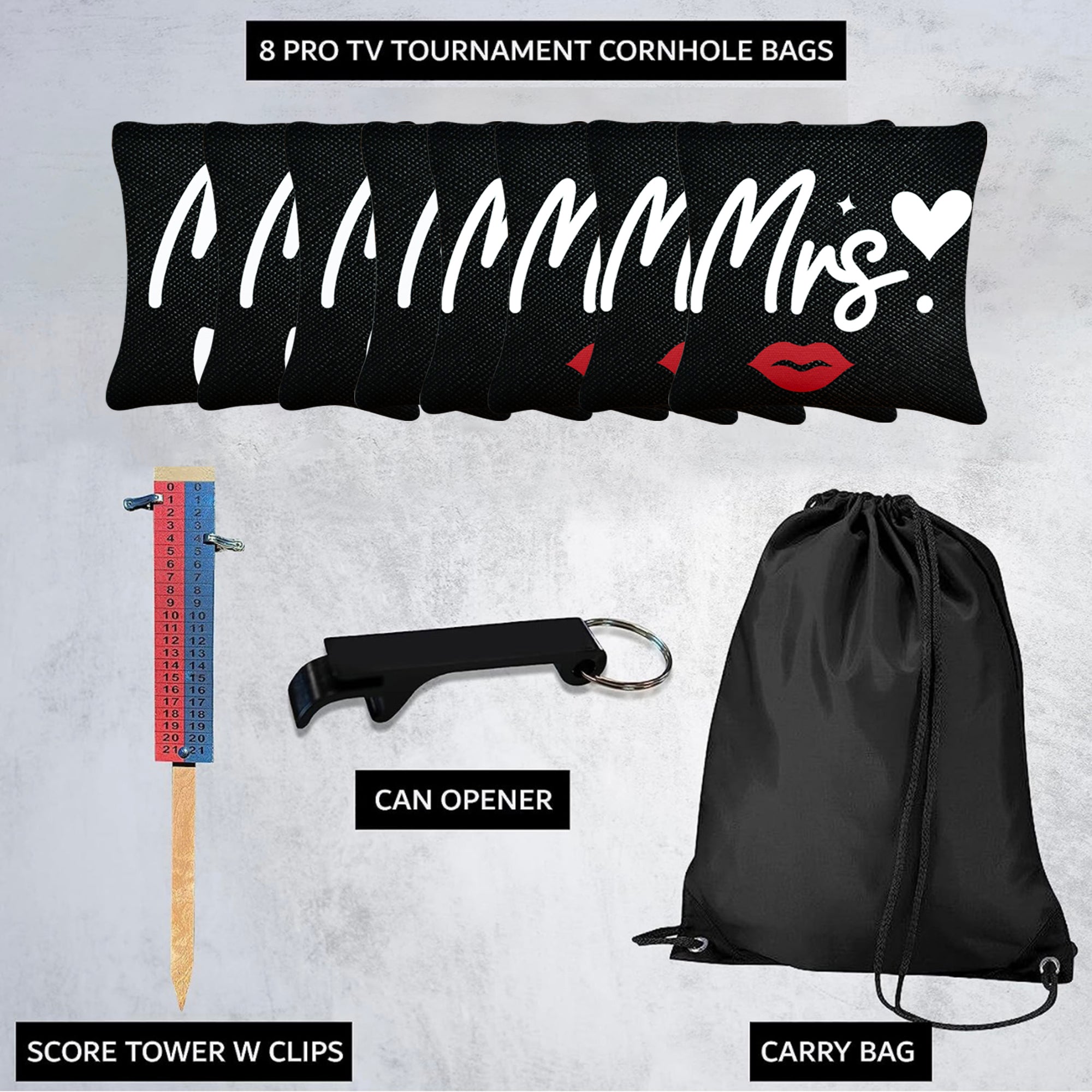 Mr and Mrs Cornhole Bags