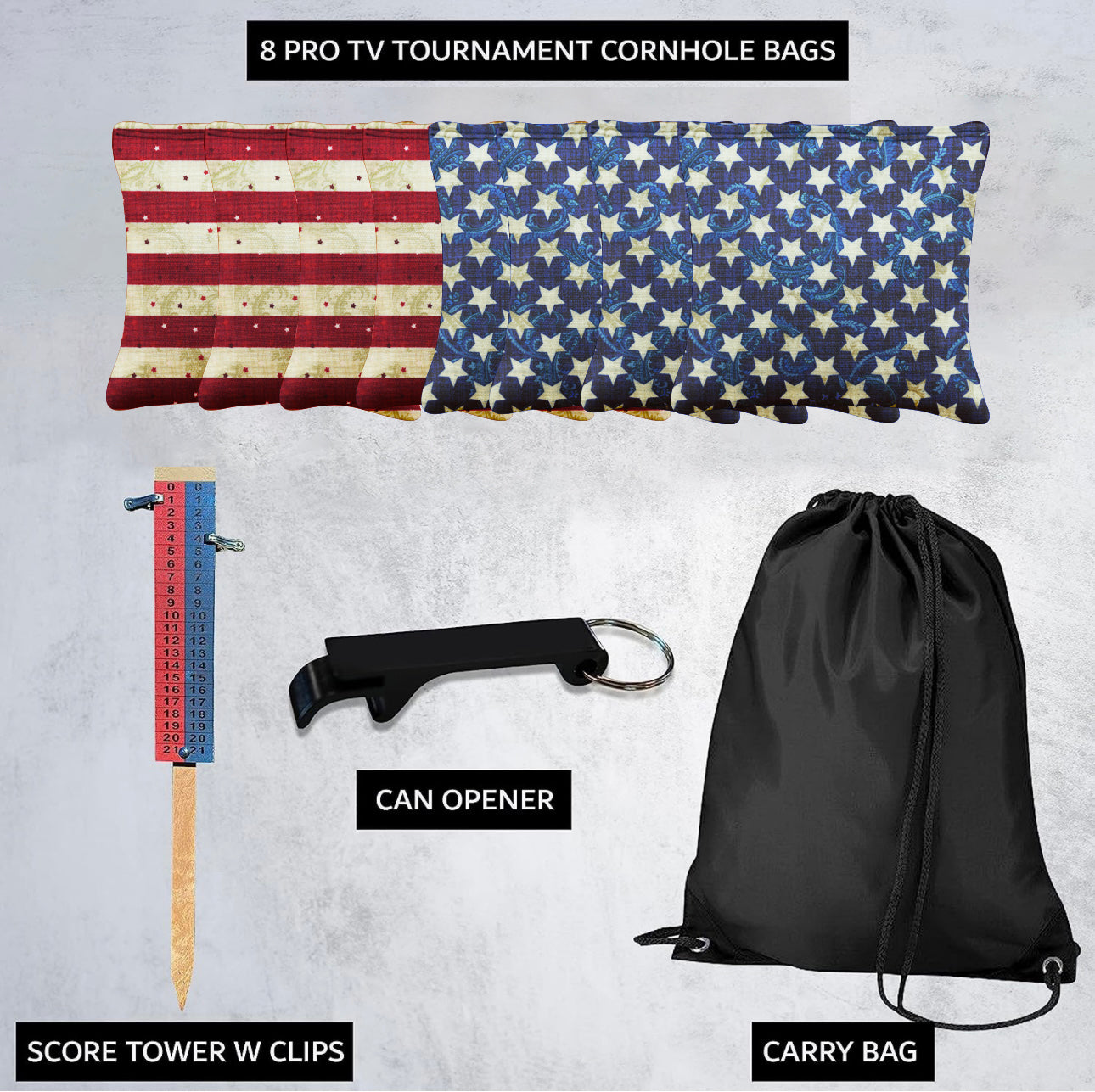 Stars Stripes Cornhole Bags