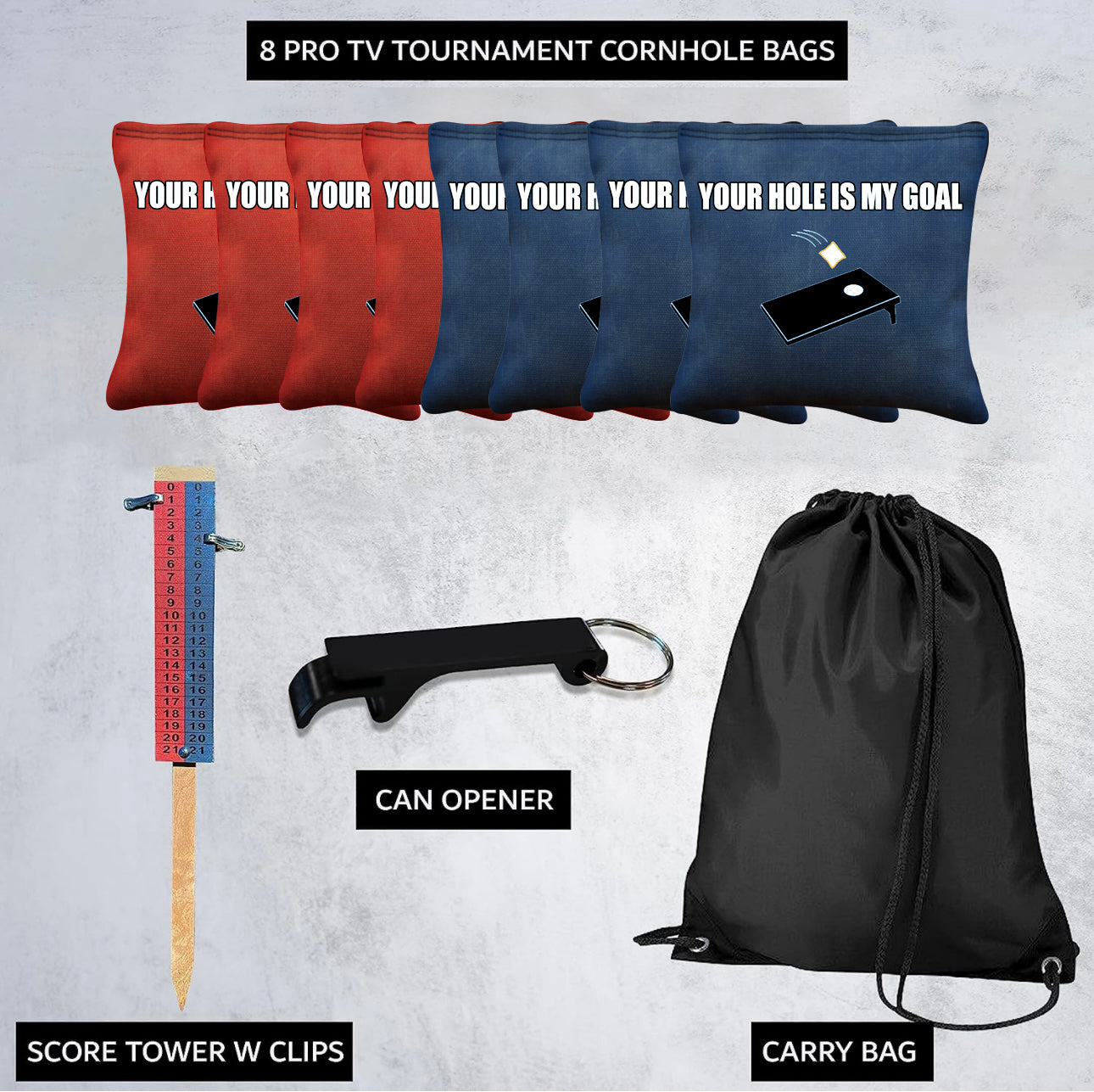 Your Hole is My Goal Cornhole Bags