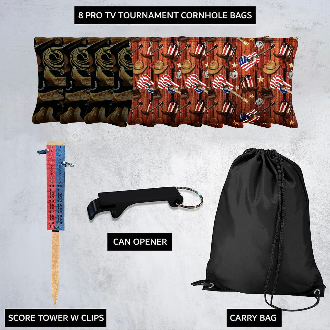 Cowboy Boots Cornhole Bags