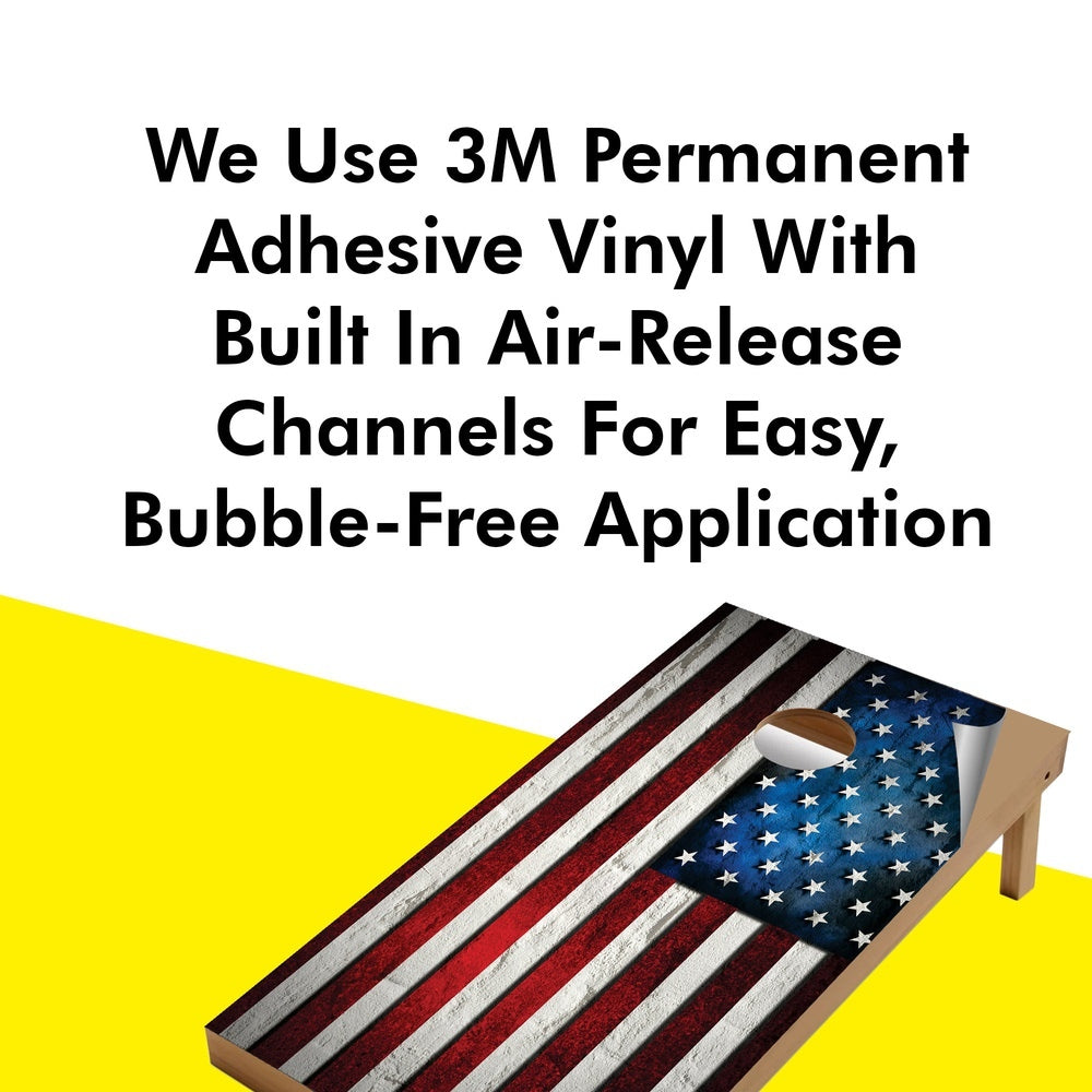 American Flag Cornhole Boards Wraps (Set of 2)