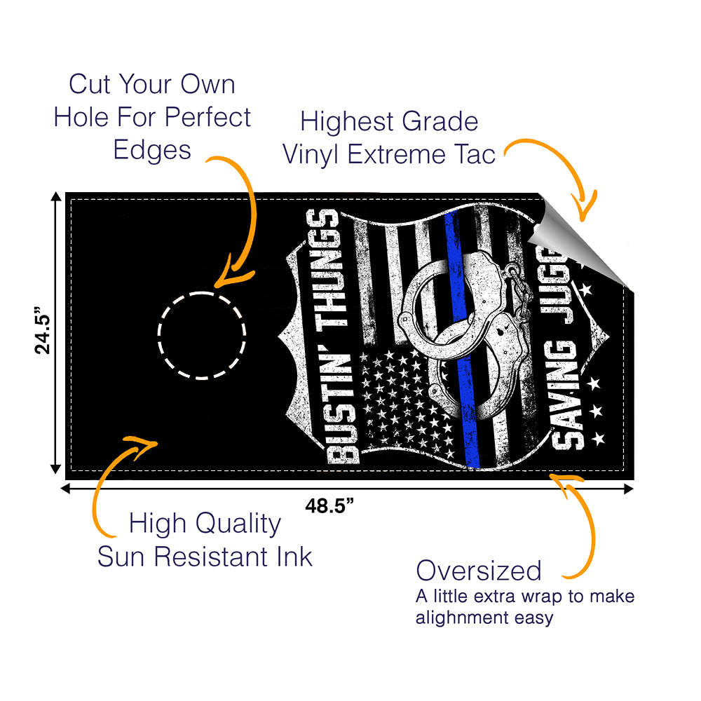 Bustin's Thungs Cornhole Boards Wraps (Set of 2)