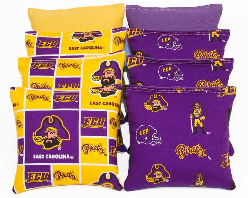 EAST CAROLINA PIRATES – Set of 8 Bags