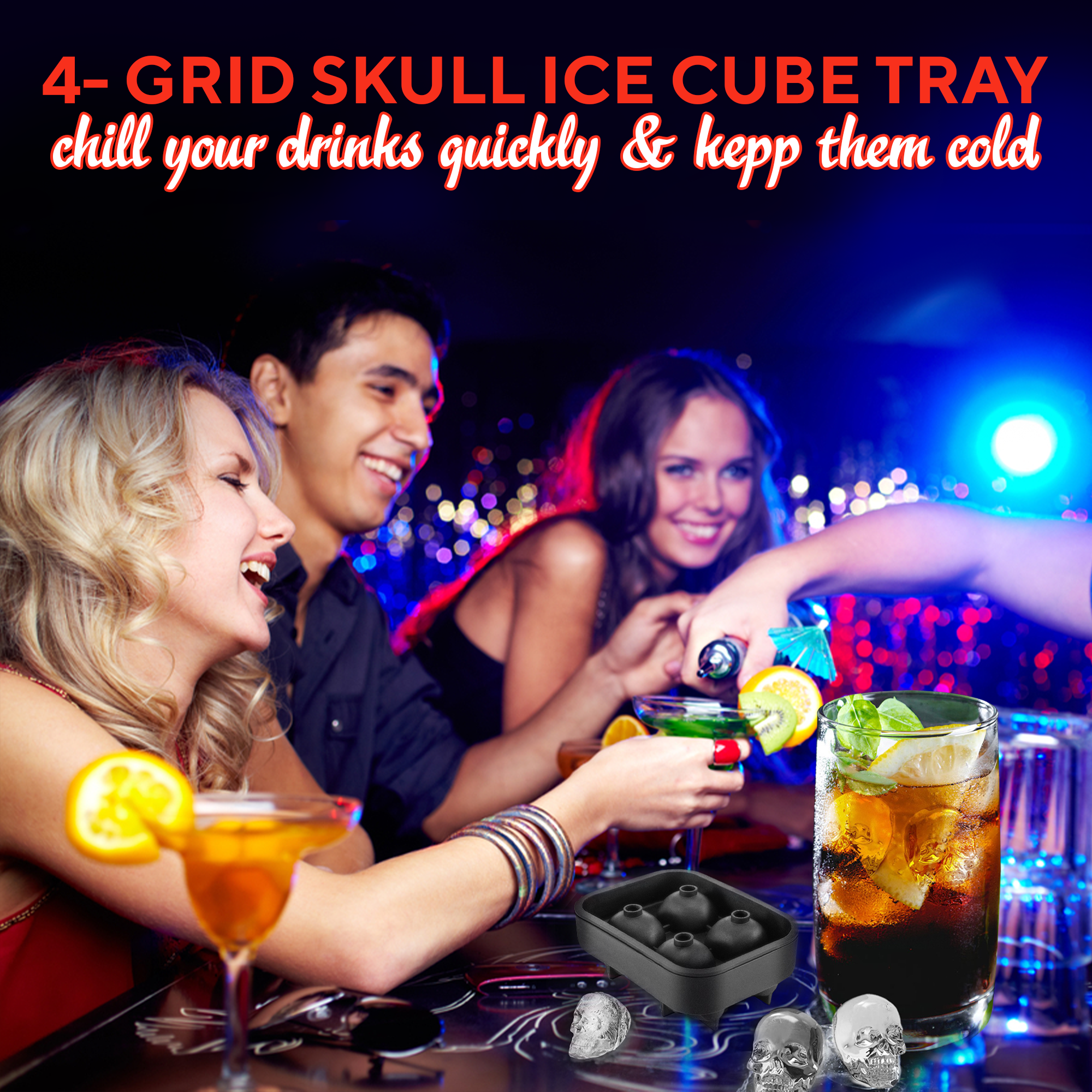 Skull Ice Tray Maker
