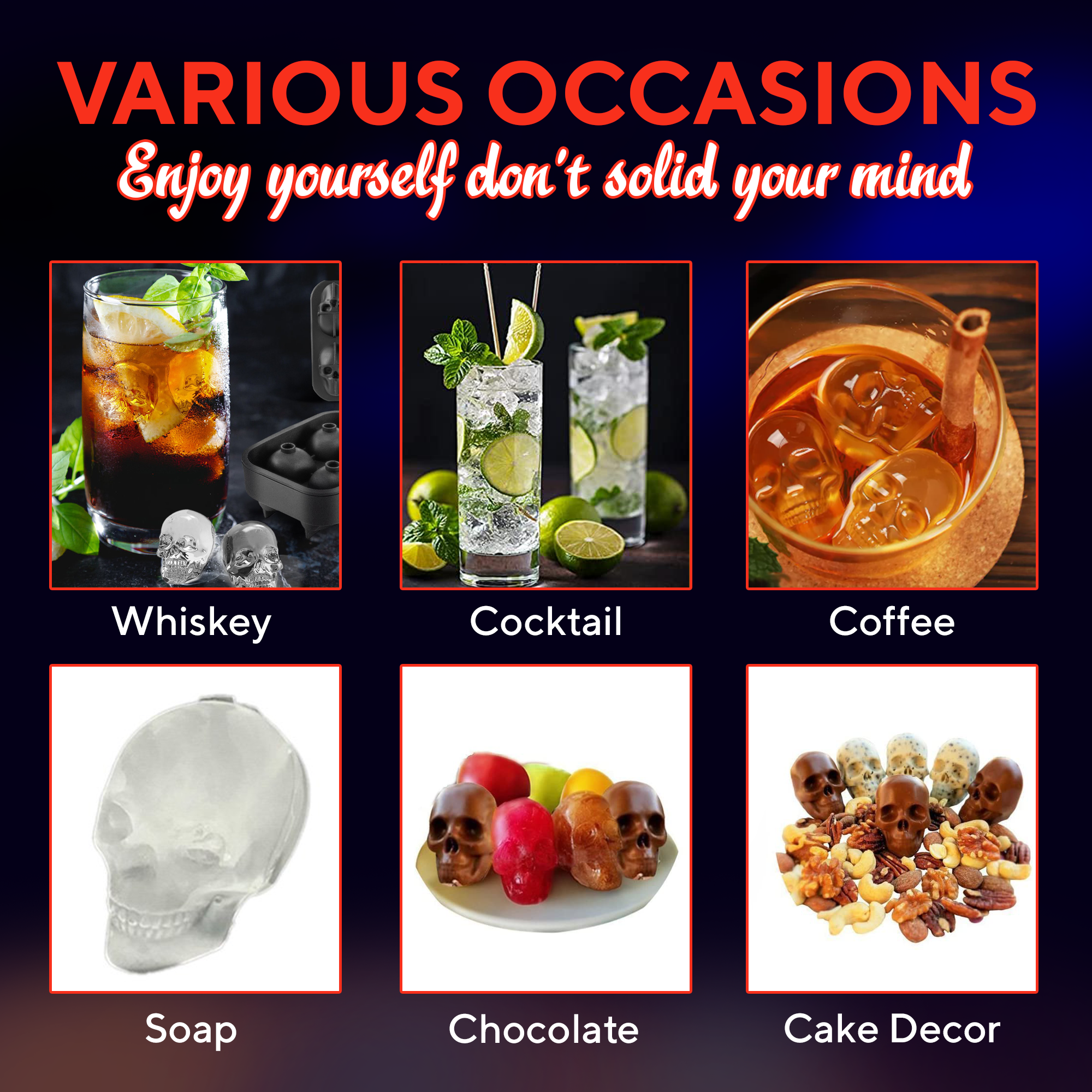 Skull Ice Tray Maker