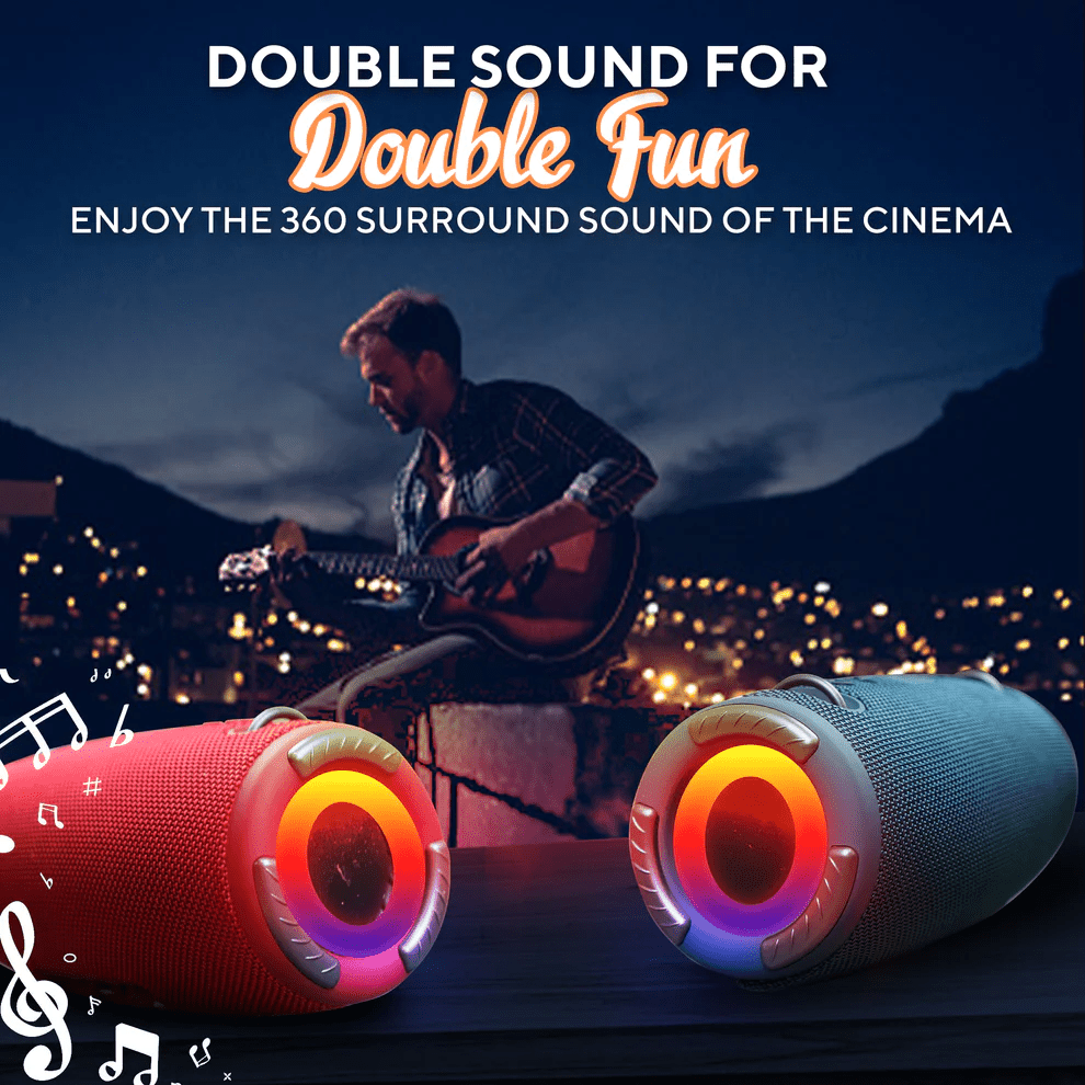 Strobe Portable Wireless LED Bluetooth Speaker