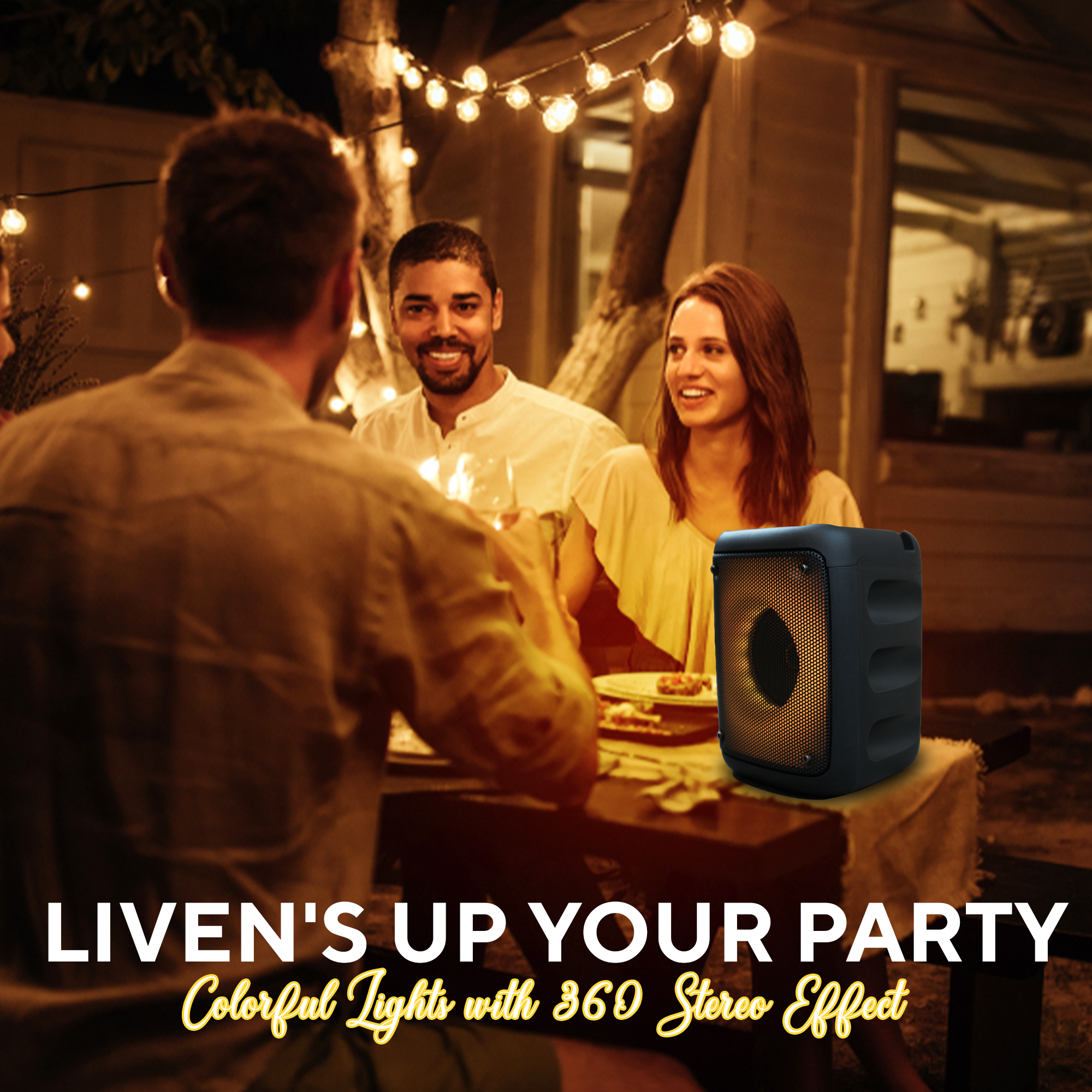 Single 3'' Portable Wireless LED Bluetooth Speaker