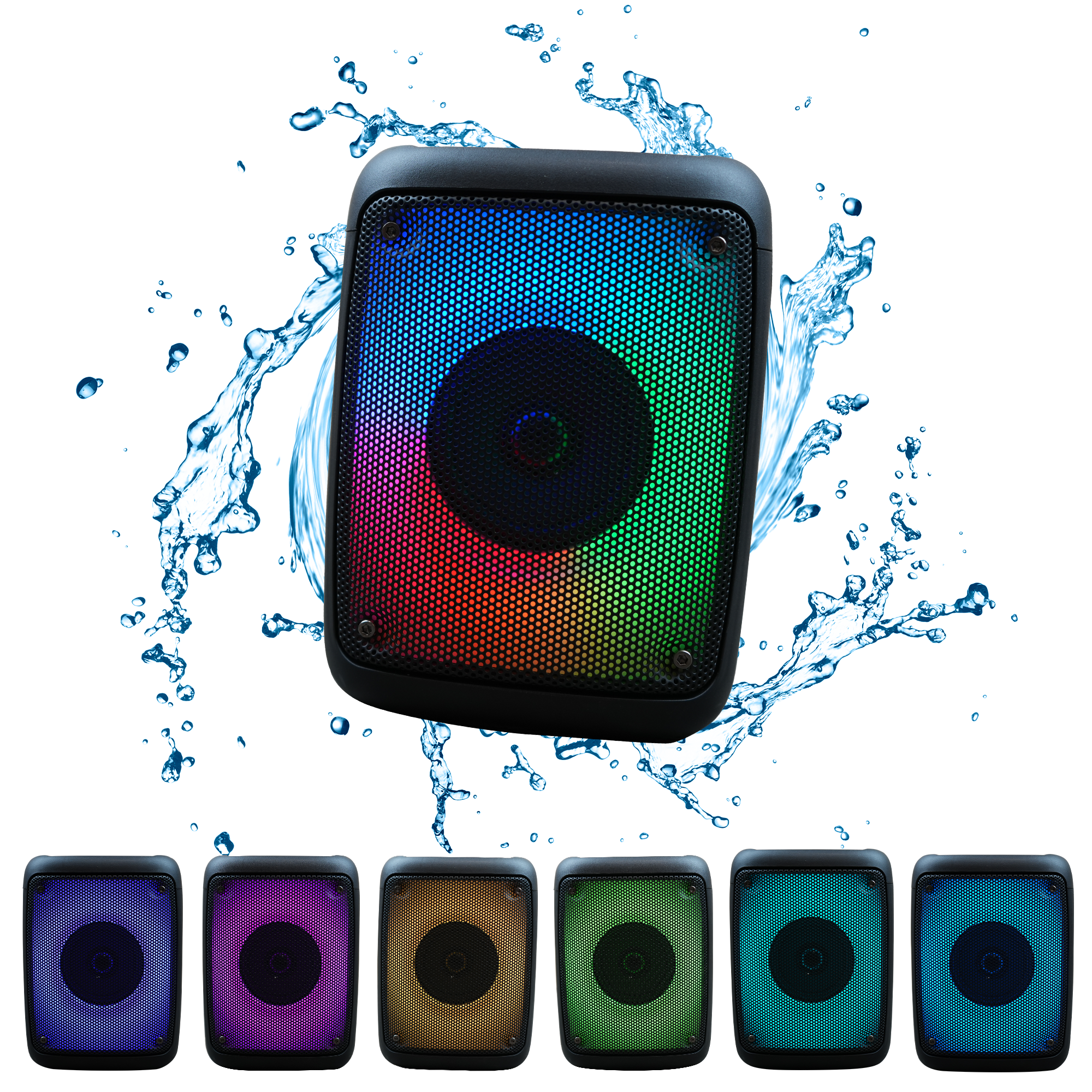 Single 3'' Portable Wireless LED Bluetooth Speaker