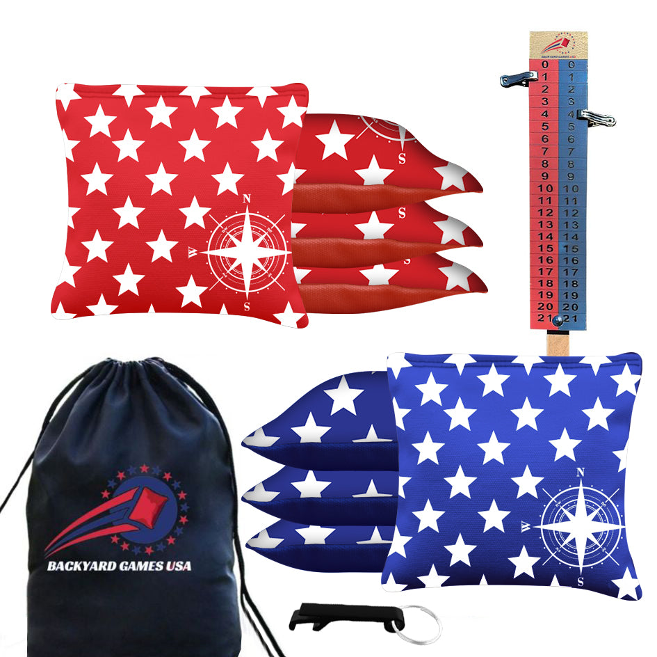 Compass Star Cornhole Bags