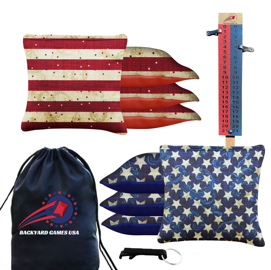 Stars Stripes Cornhole Bags