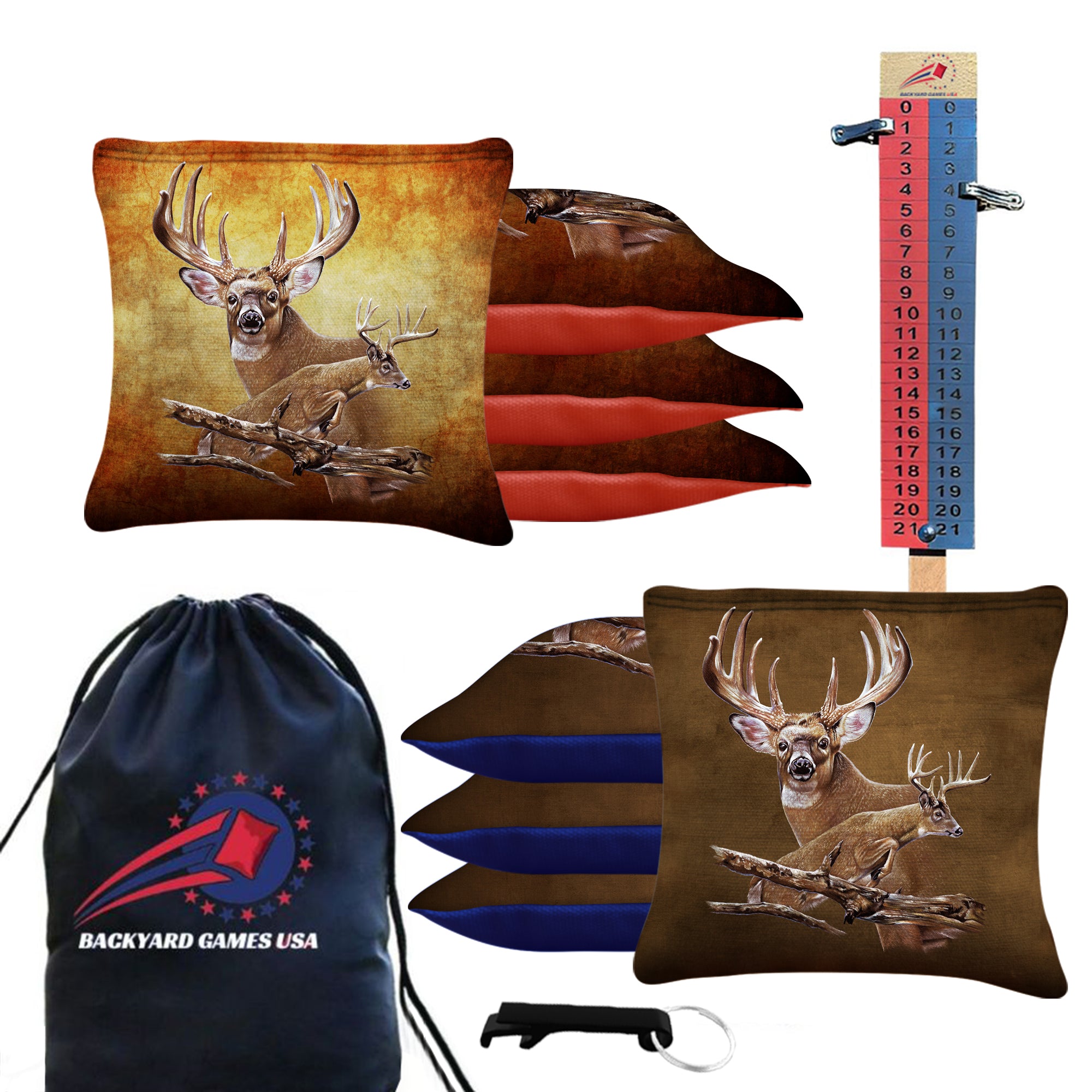 Deer Cornhole Bags - Set of 8