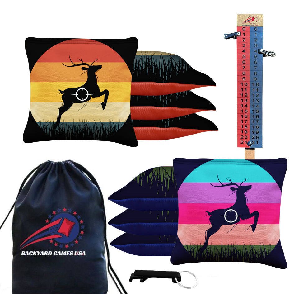 Deer in Scope Cornhole Bags - Set of 8