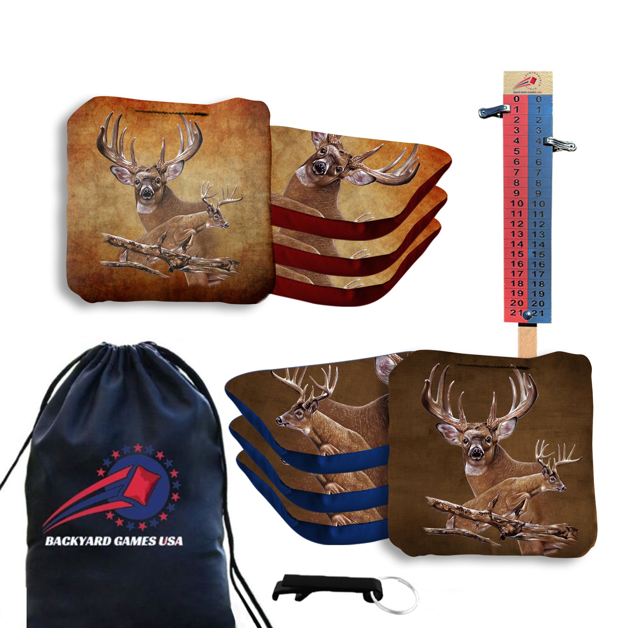 Deer Cornhole Bags - Set of 8