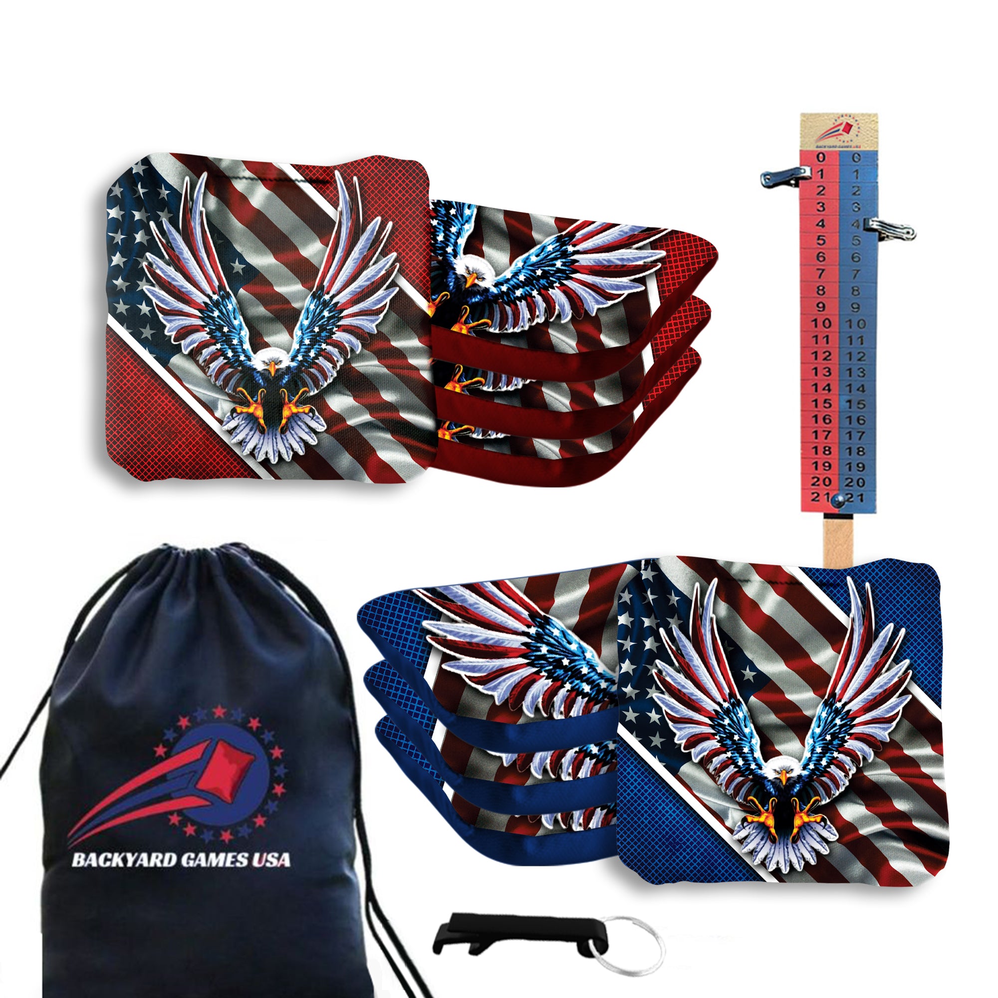 Flying Eagle Cornhole Bags - Set of 8