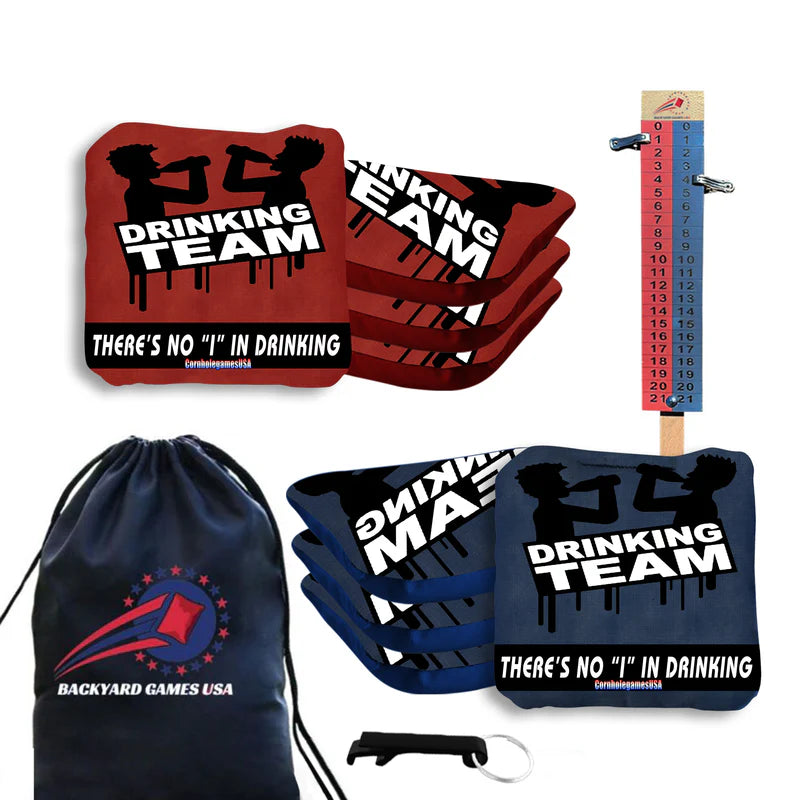 Drinking Team Cornhole Bags - Set of 8