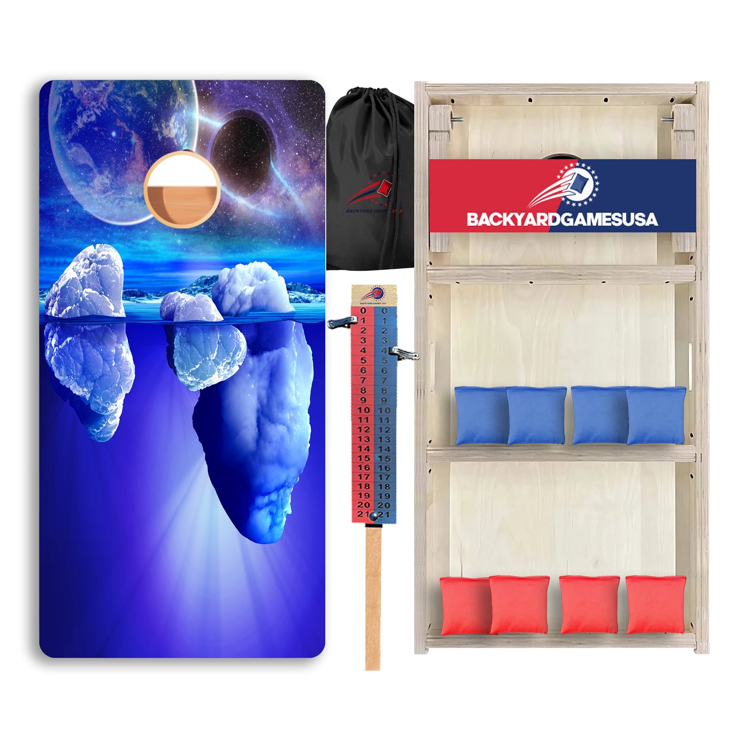 Space Iceberg Professional Cornhole Boards