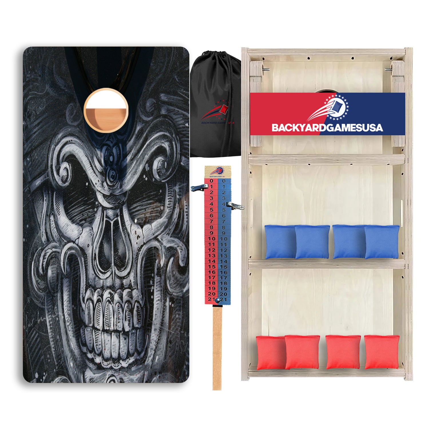 Large Creepy Skull Professional Cornhole Boards
