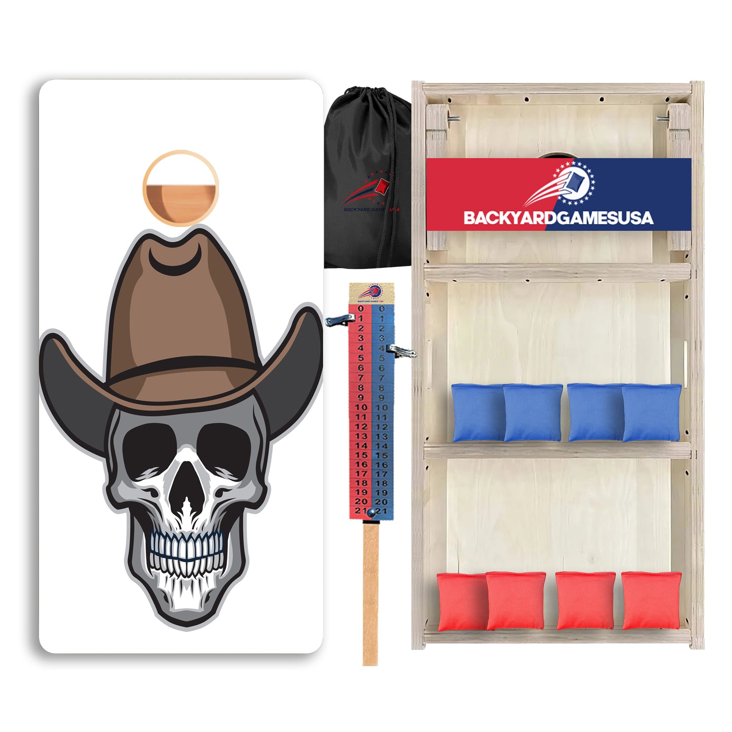 Cowboy Skull Professional Cornhole Boards