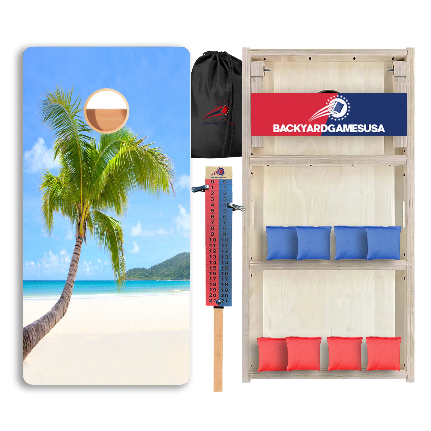 Palm Tree Ocean Professional Cornhole Boards