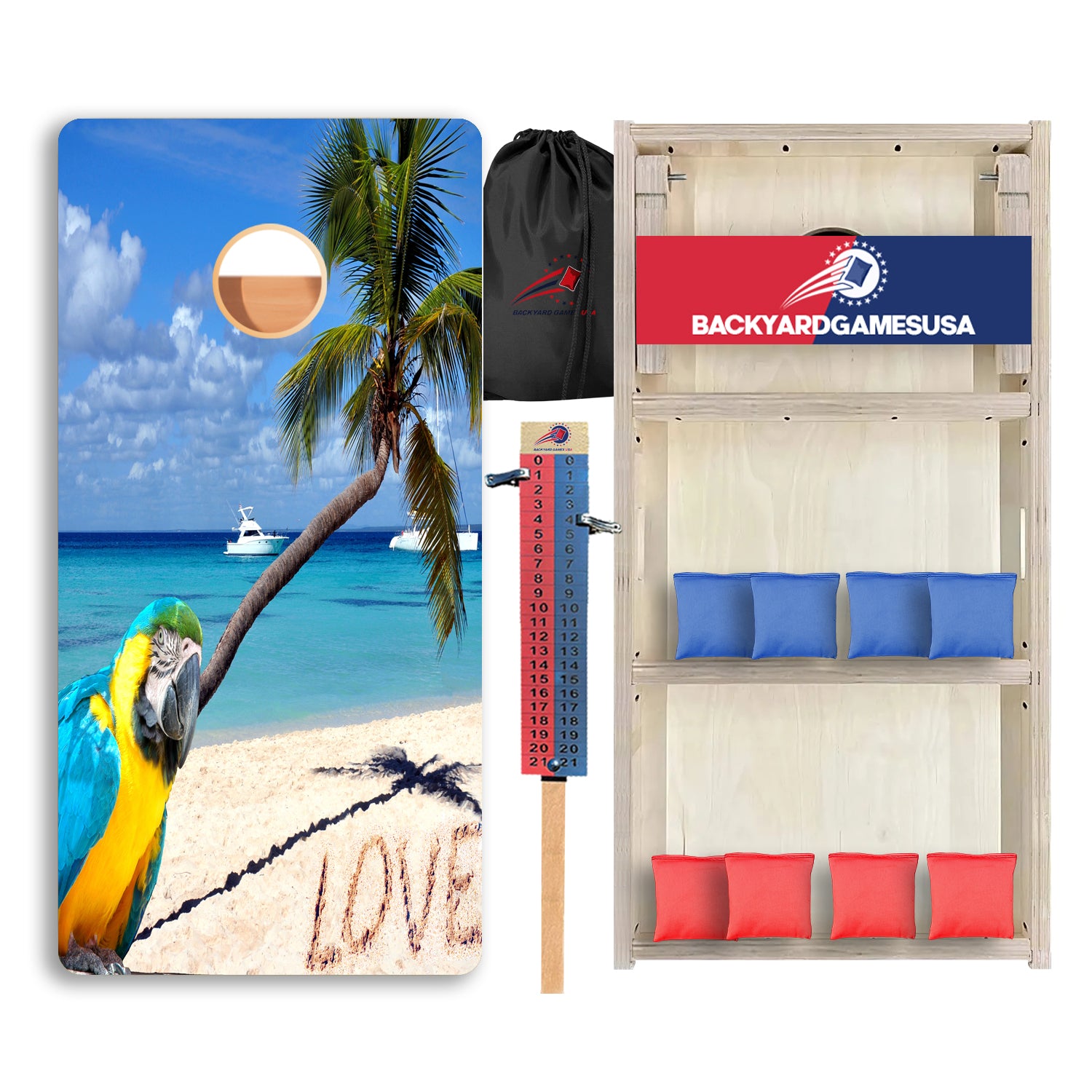 Parrot Love Professional Cornhole Boards