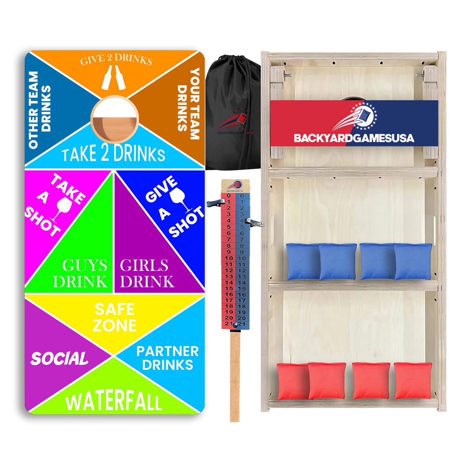 Bright Neon Professional Cornhole Boards