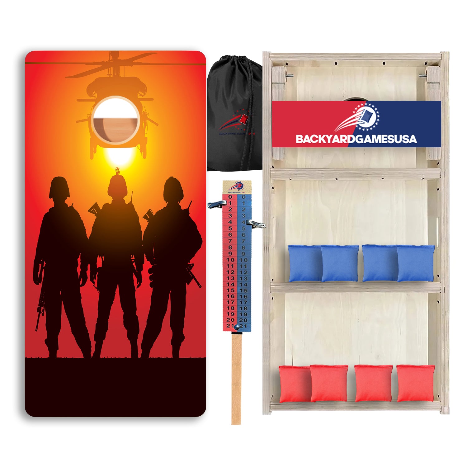 Soldiers Sunset Professional Cornhole Boards