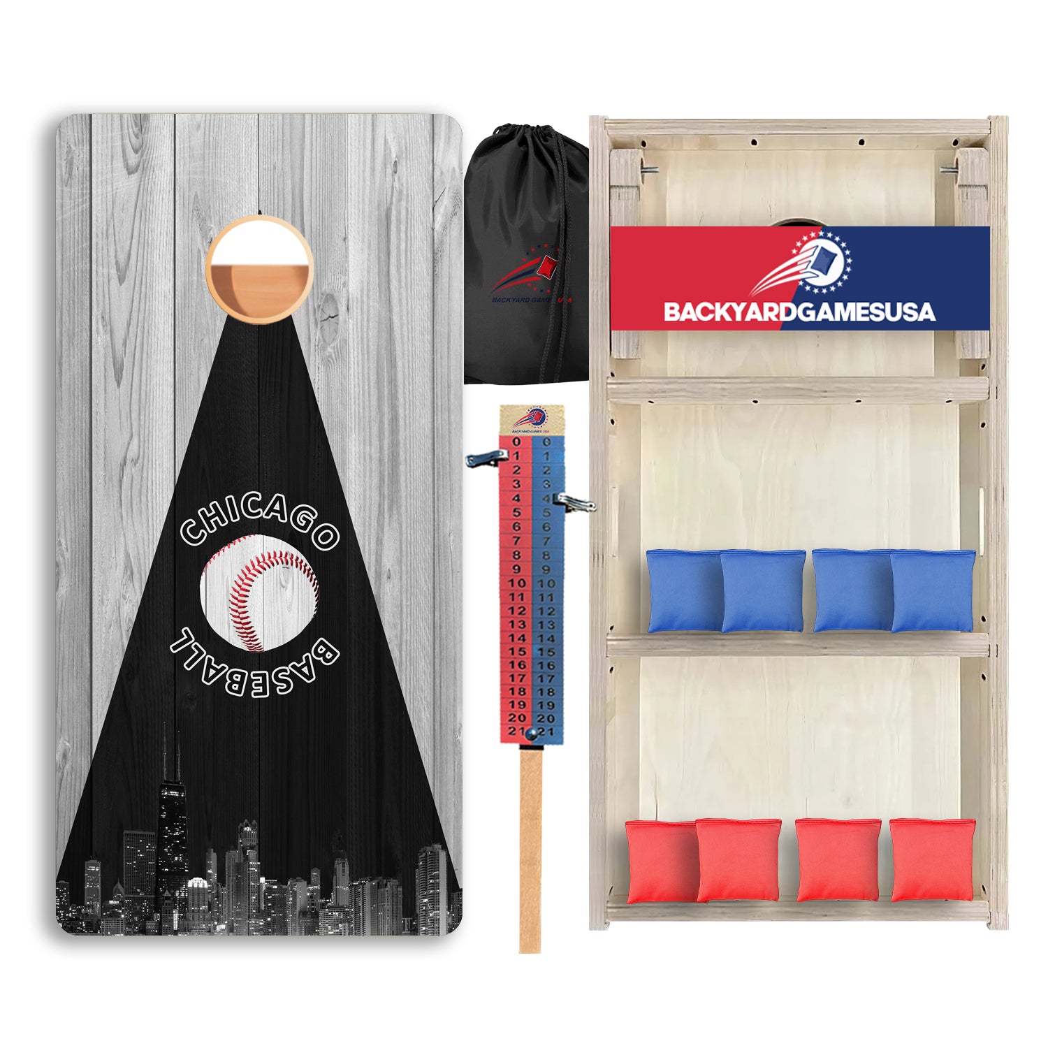 Chicago Baseball Professional Cornhole Boards