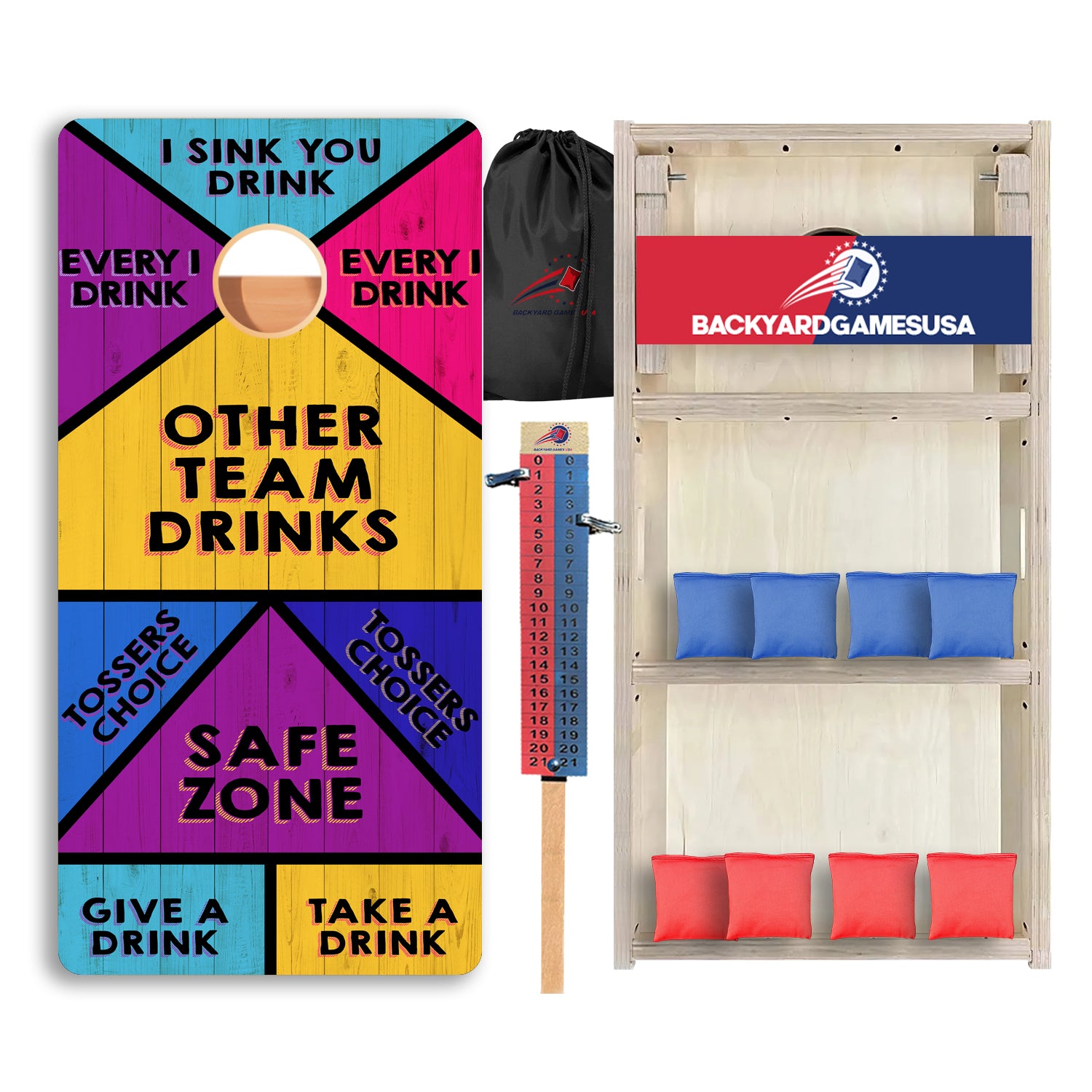 Bright Drinking Game Professional Cornhole Boards