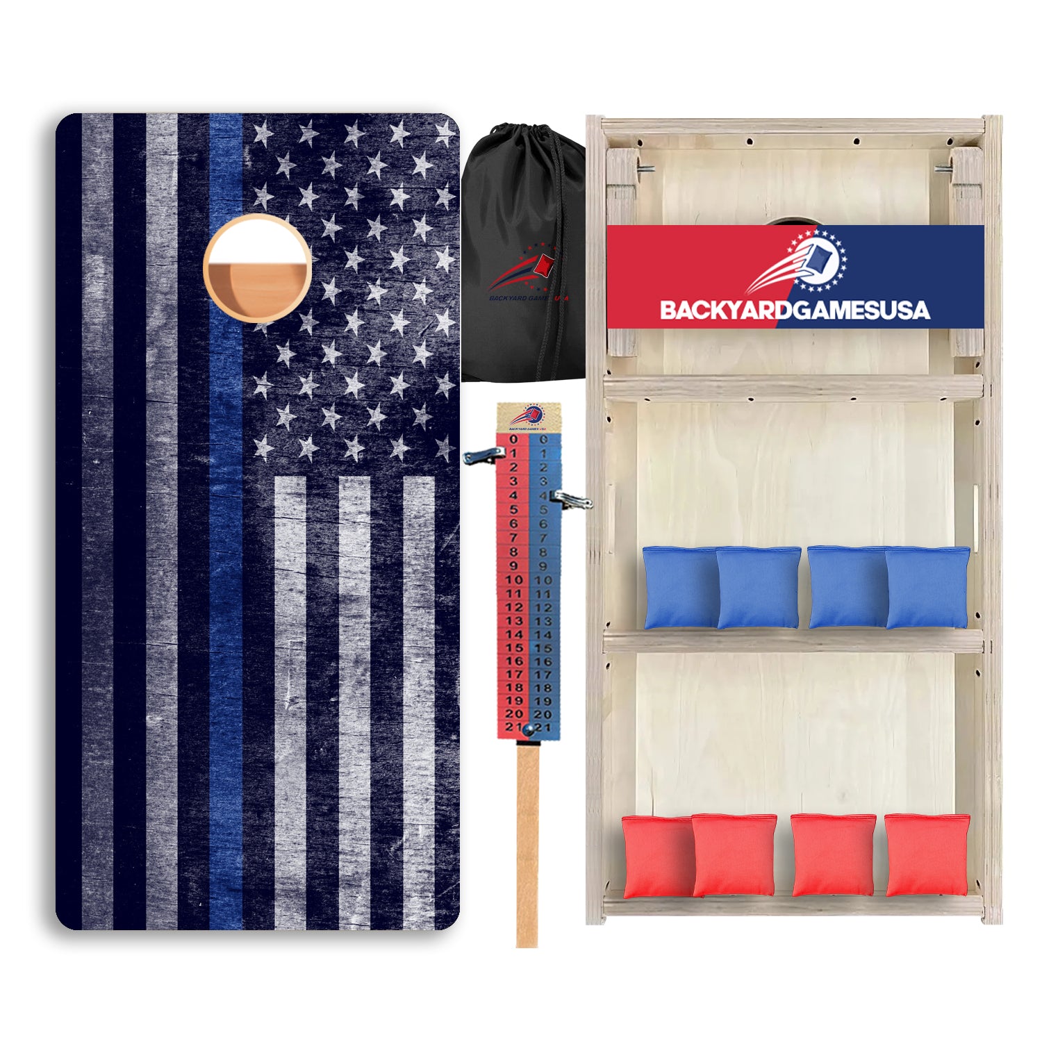 Cloudy Blue Line Professional Cornhole Boards