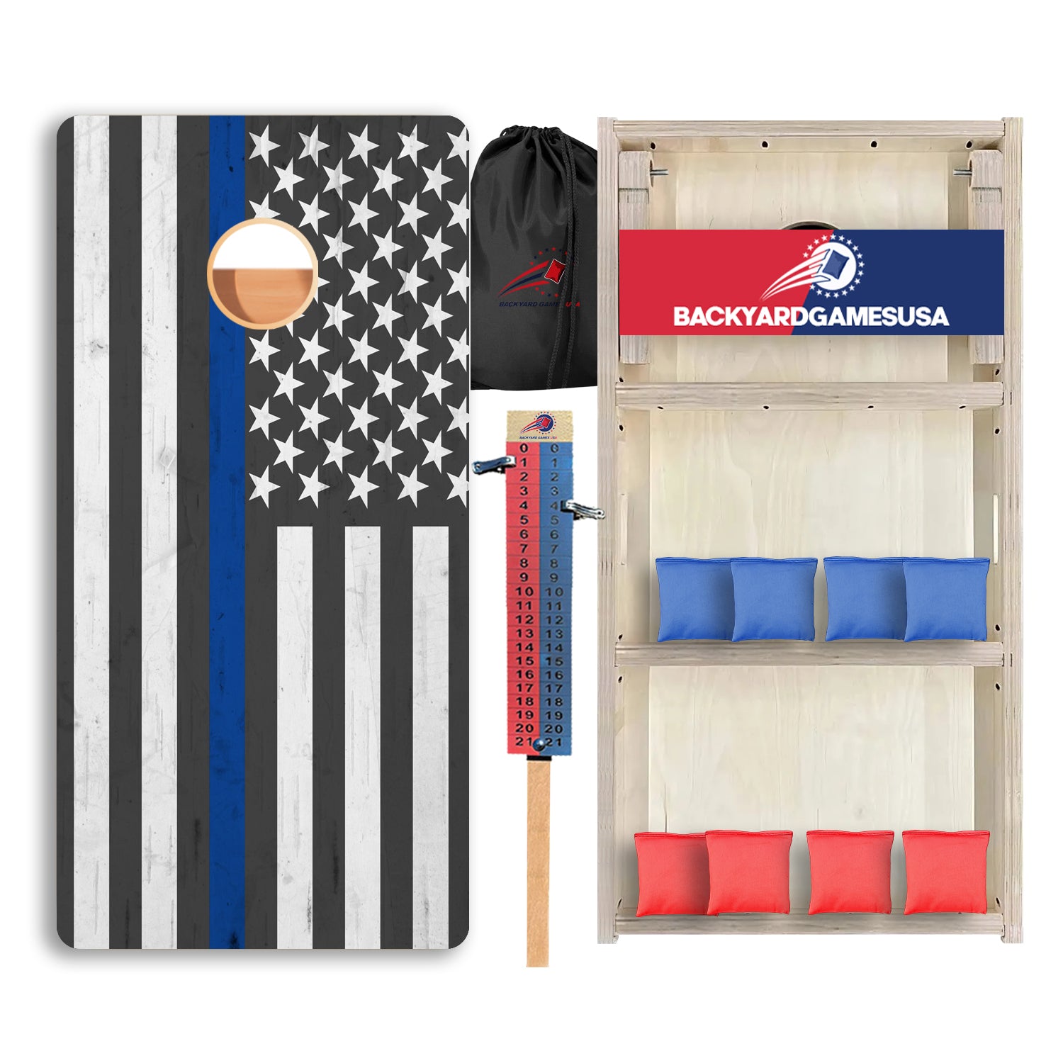 Blue Line Clean Professional Cornhole Boards