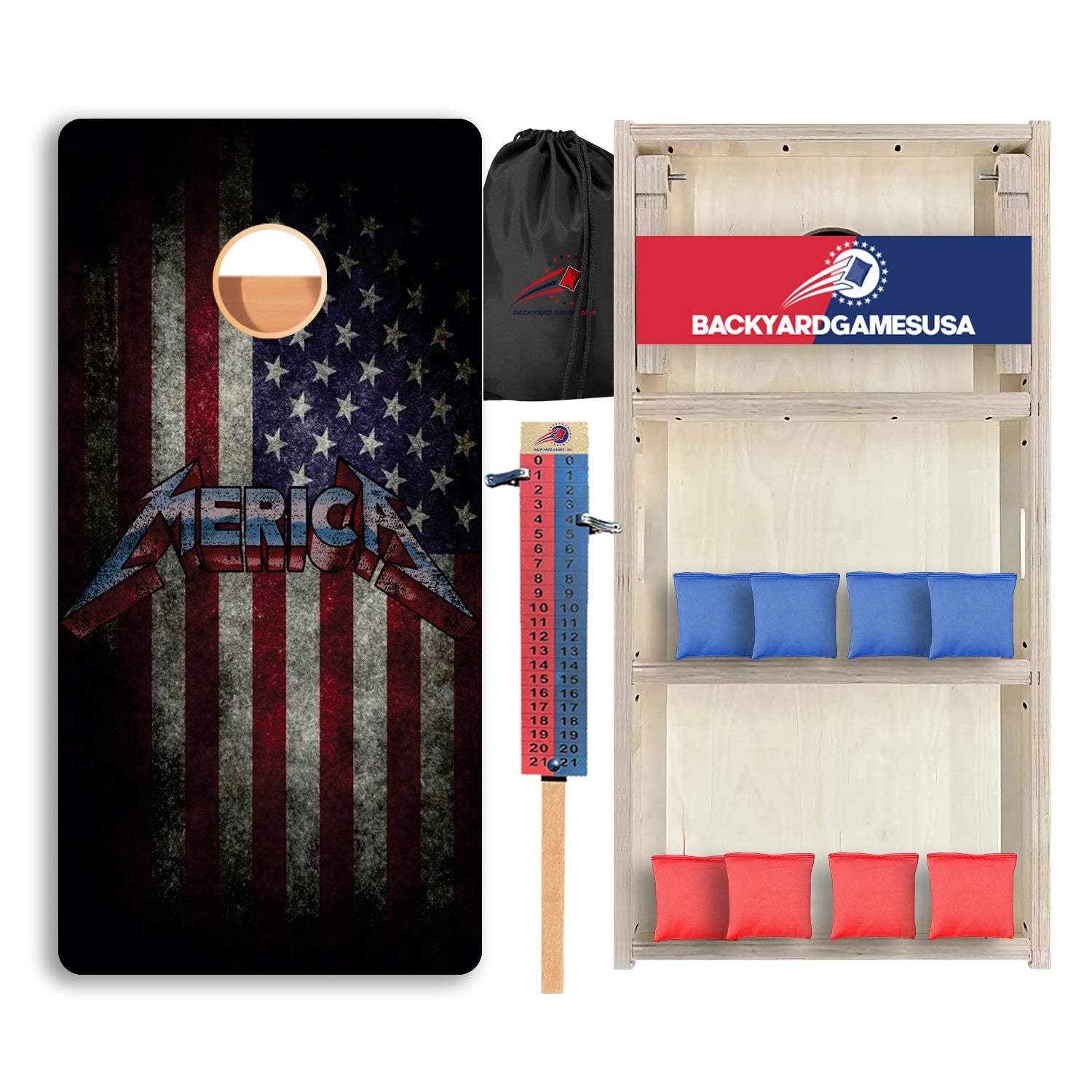 America Flag Professional Cornhole Boards