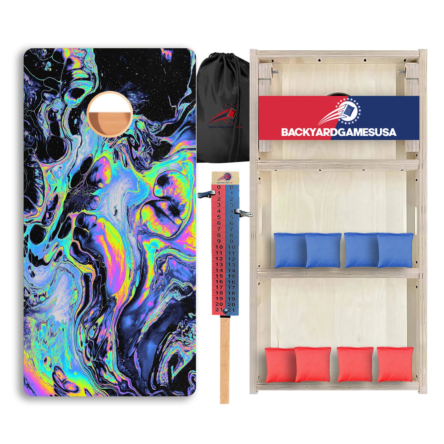 Rainbow Oil Professional Cornhole Boards