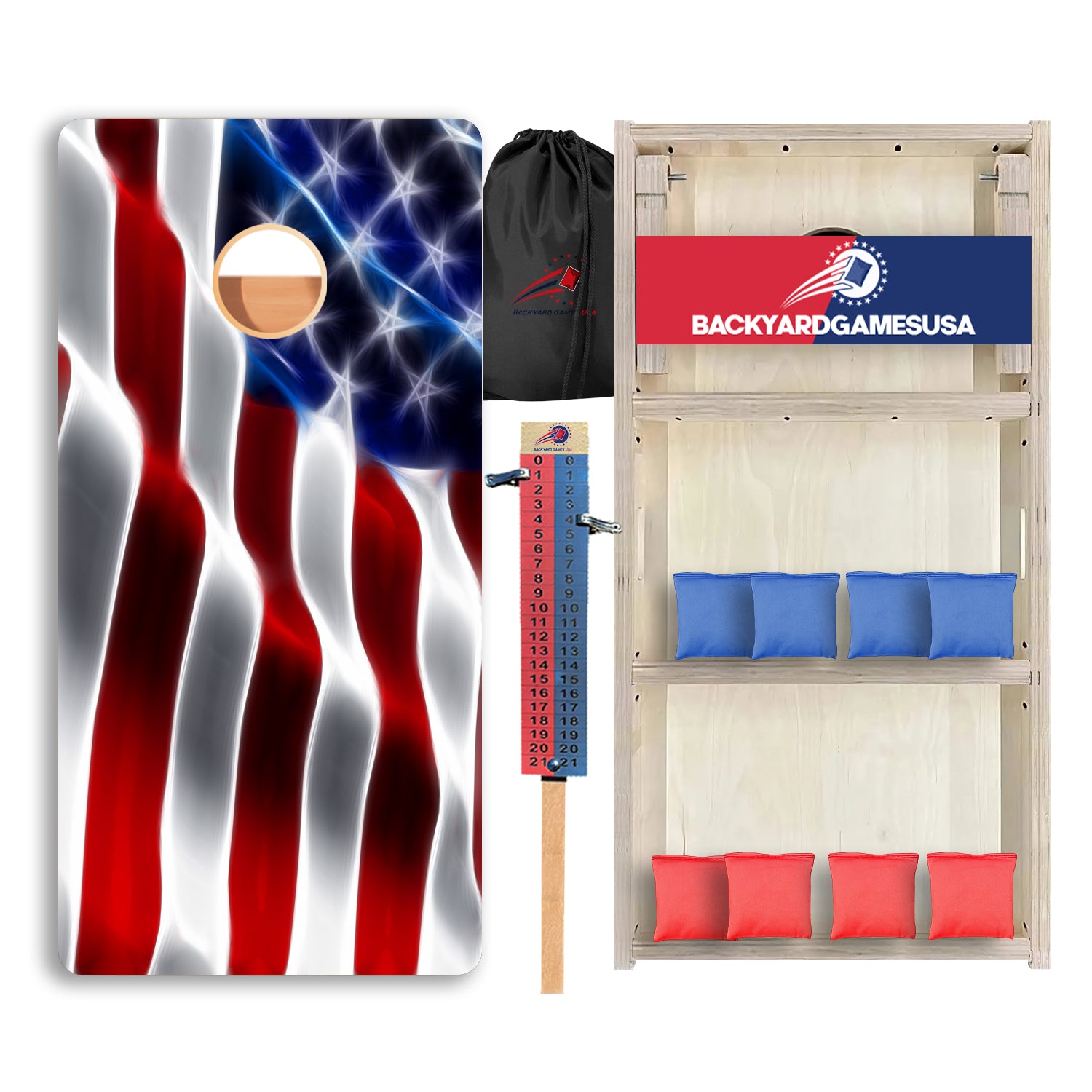 Wavy Flag Professional Cornhole Boards