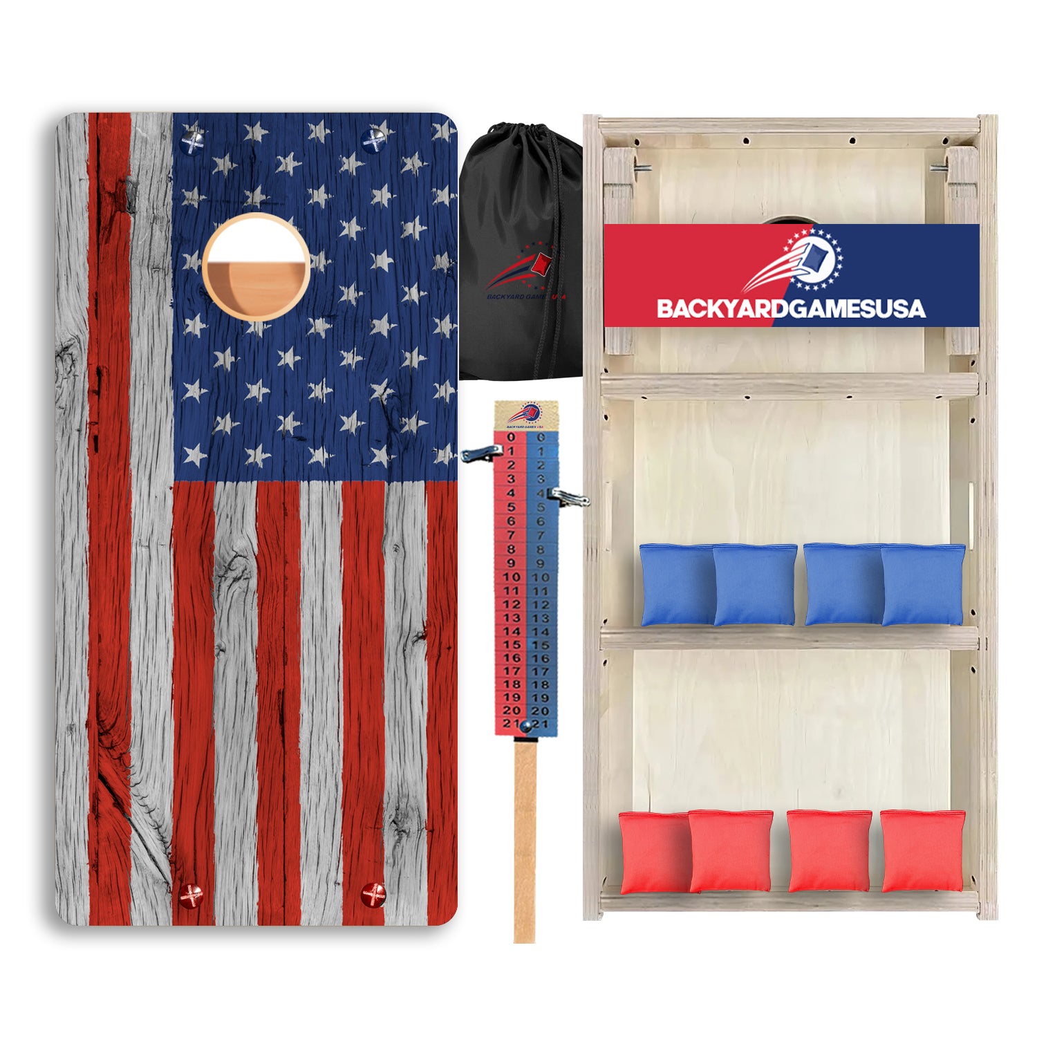 Wood Flag Professional Cornhole Boards