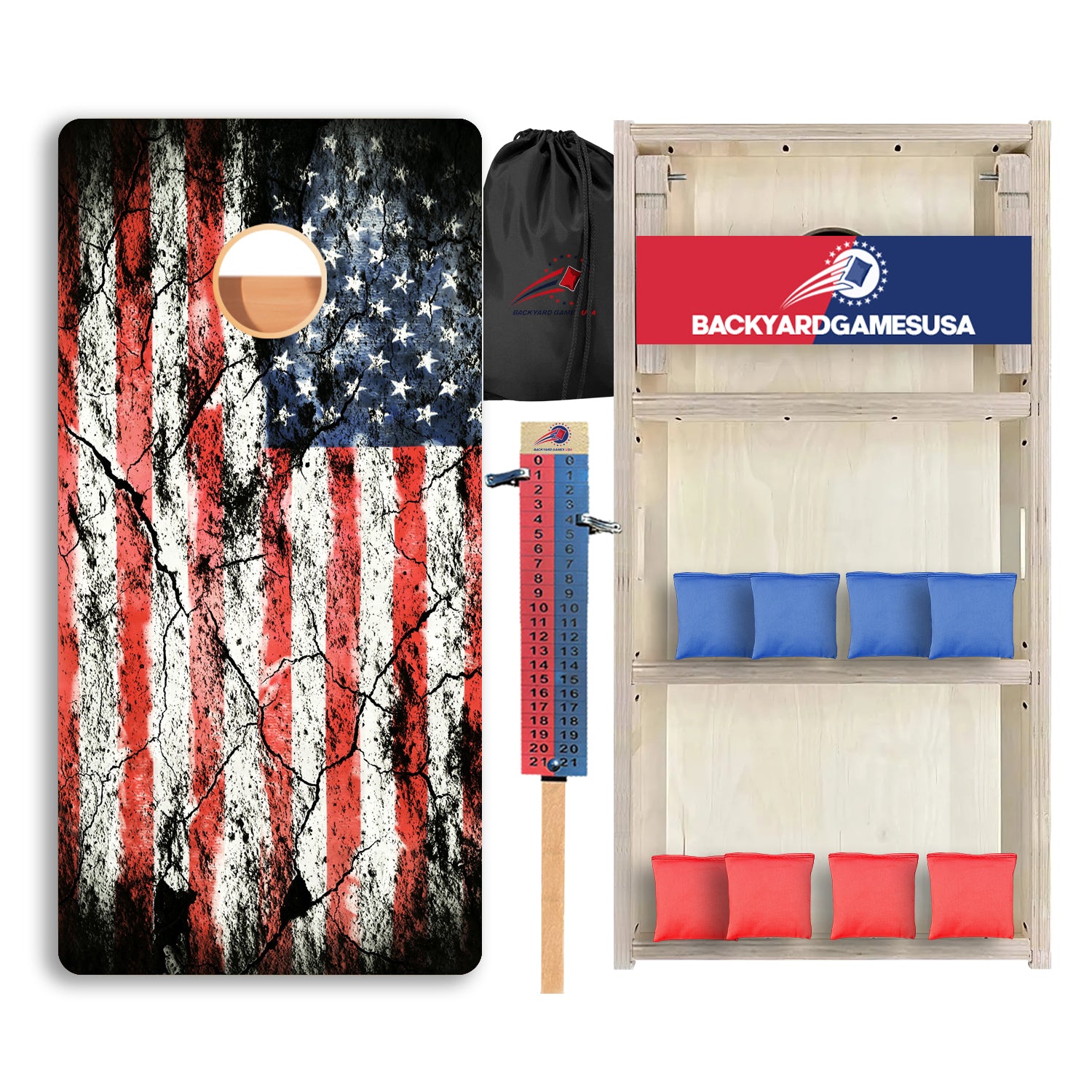 Cracked Flag Professional Cornhole Boards